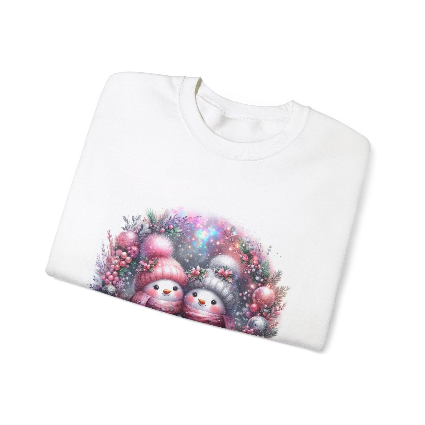 Pink Snowman Unisex Heavy Blend™ Crewneck Sweatshirt