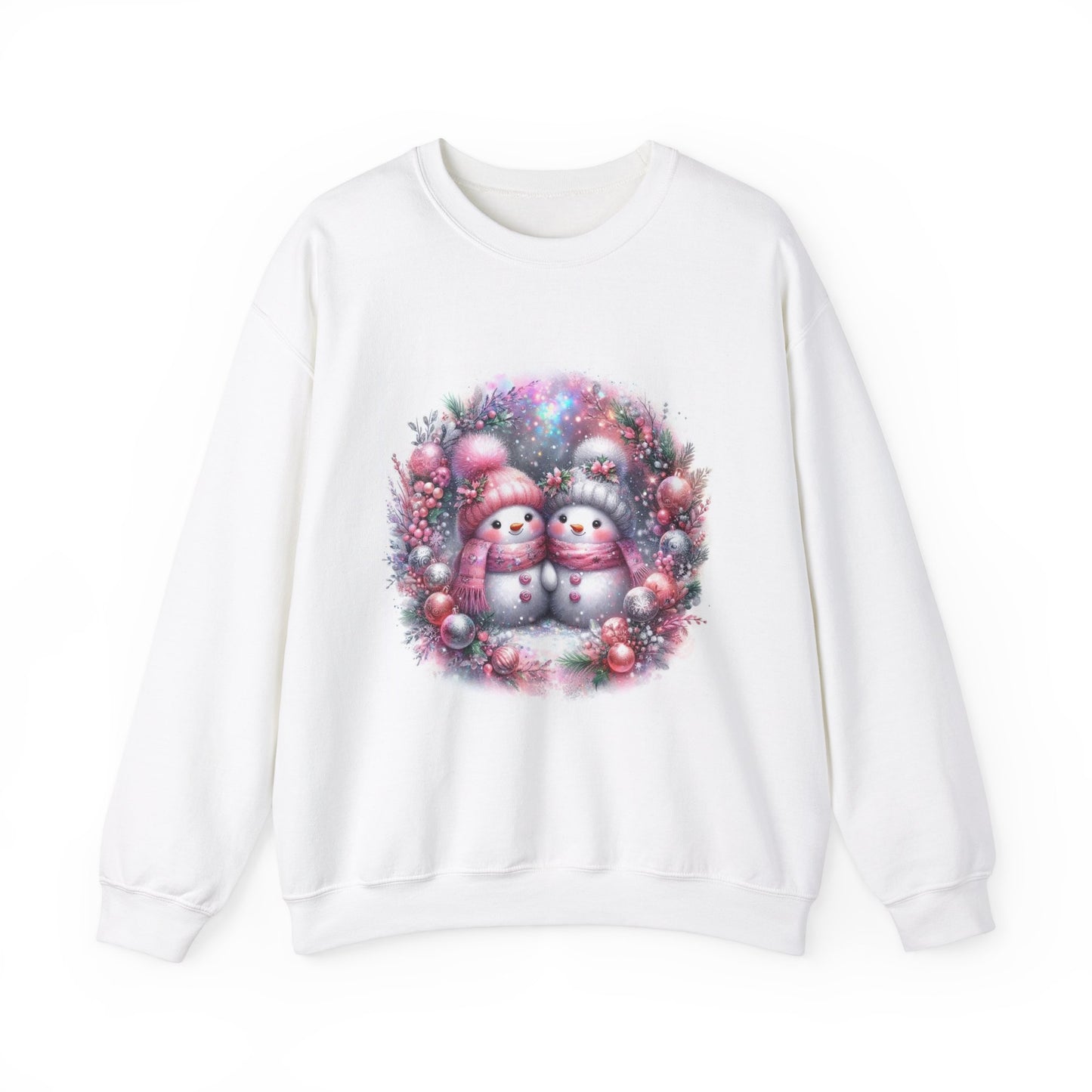 Pink Snowman Unisex Heavy Blend™ Crewneck Sweatshirt