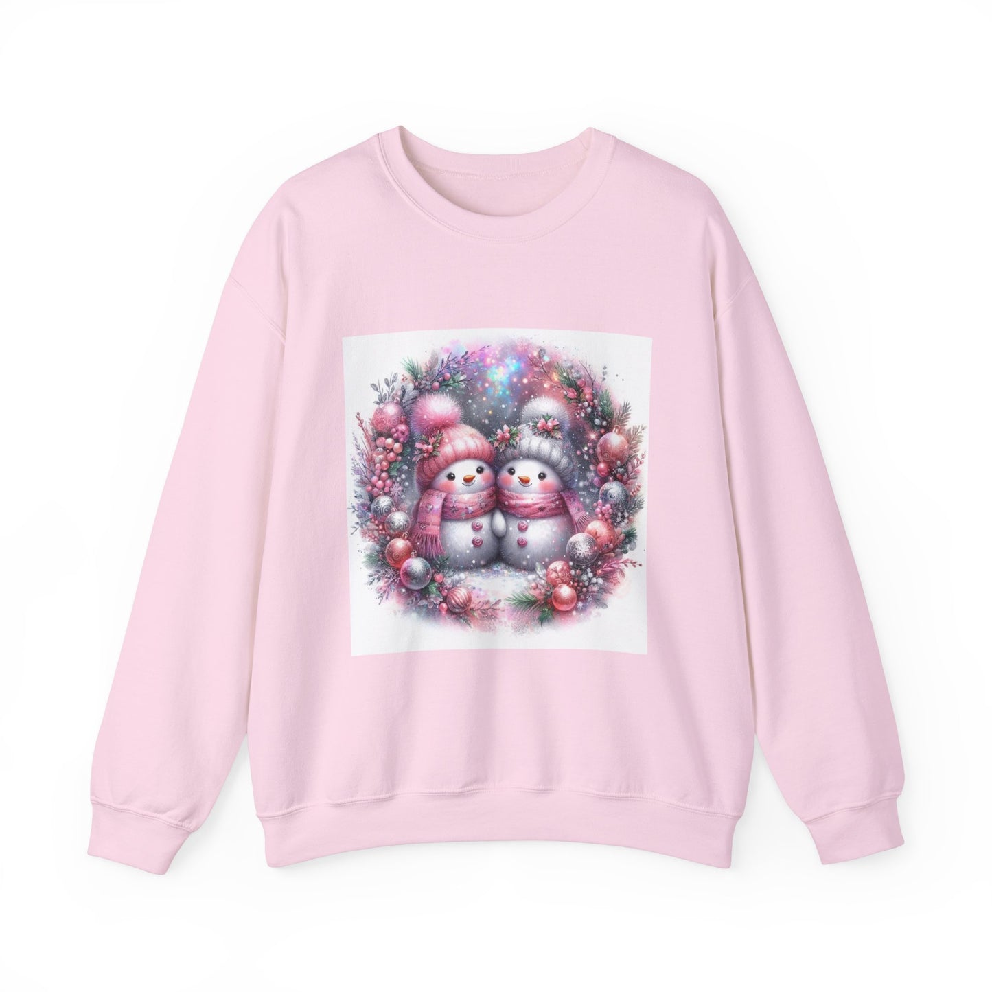 Pink Snowman Unisex Heavy Blend™ Crewneck Sweatshirt