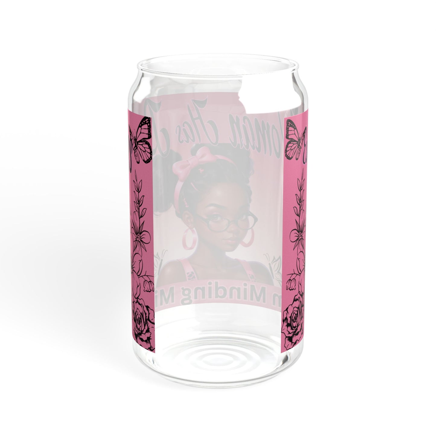 Every Woman Has Business Glass with Bamboo Lid, 16oz