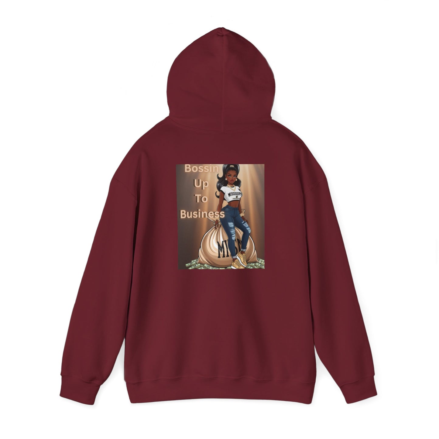 Mississippi Bossin Up To Business Heavy Blend™ Hooded Sweatshirt