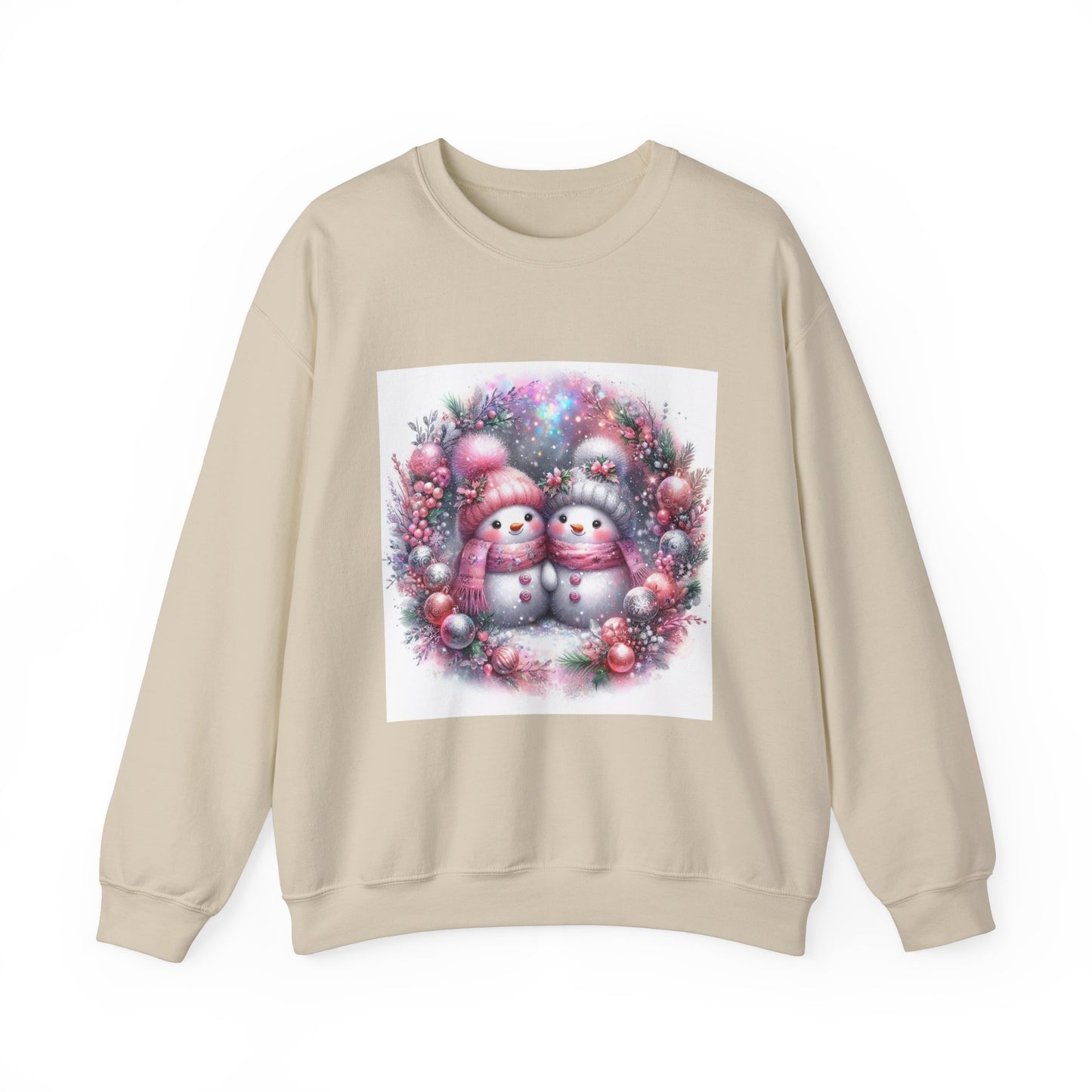 Pink Snowman Unisex Heavy Blend™ Crewneck Sweatshirt
