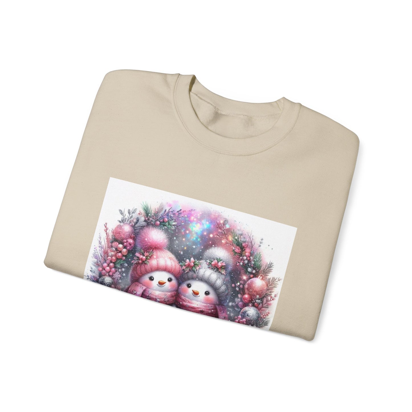 Pink Snowman Unisex Heavy Blend™ Crewneck Sweatshirt