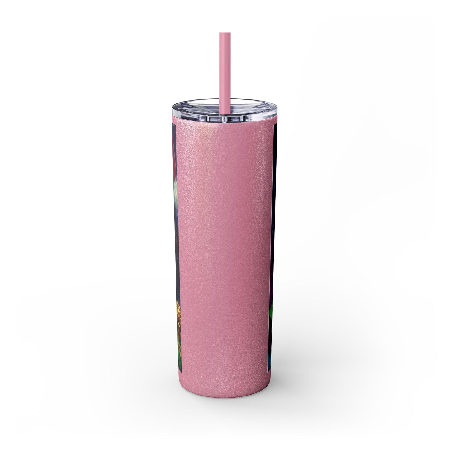 Merry Christmas Skinny Tumbler with Straw, 20oz