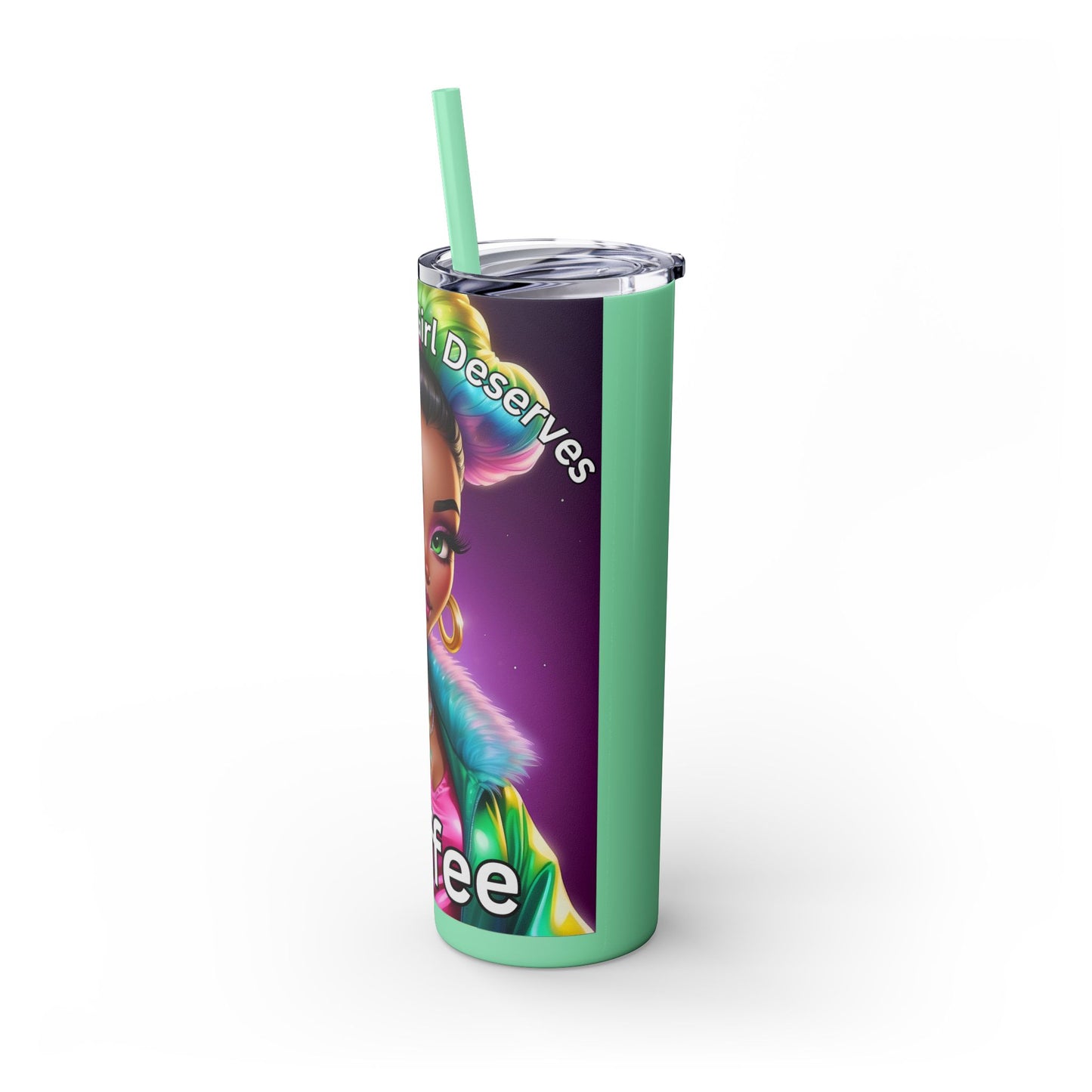 Skinny Tumbler with Straw, 20oz