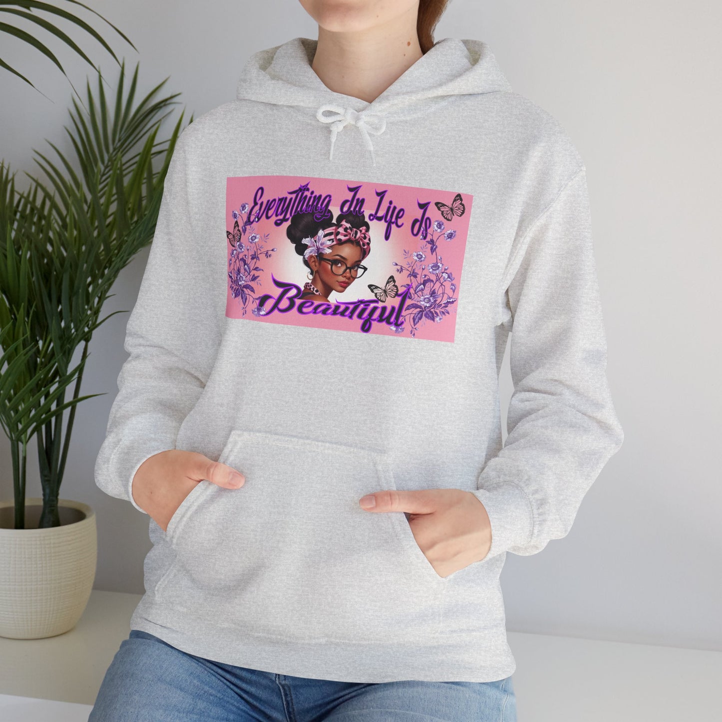 Everything In Life Is Beautiful Heavy Blend™ Hooded Sweatshirt