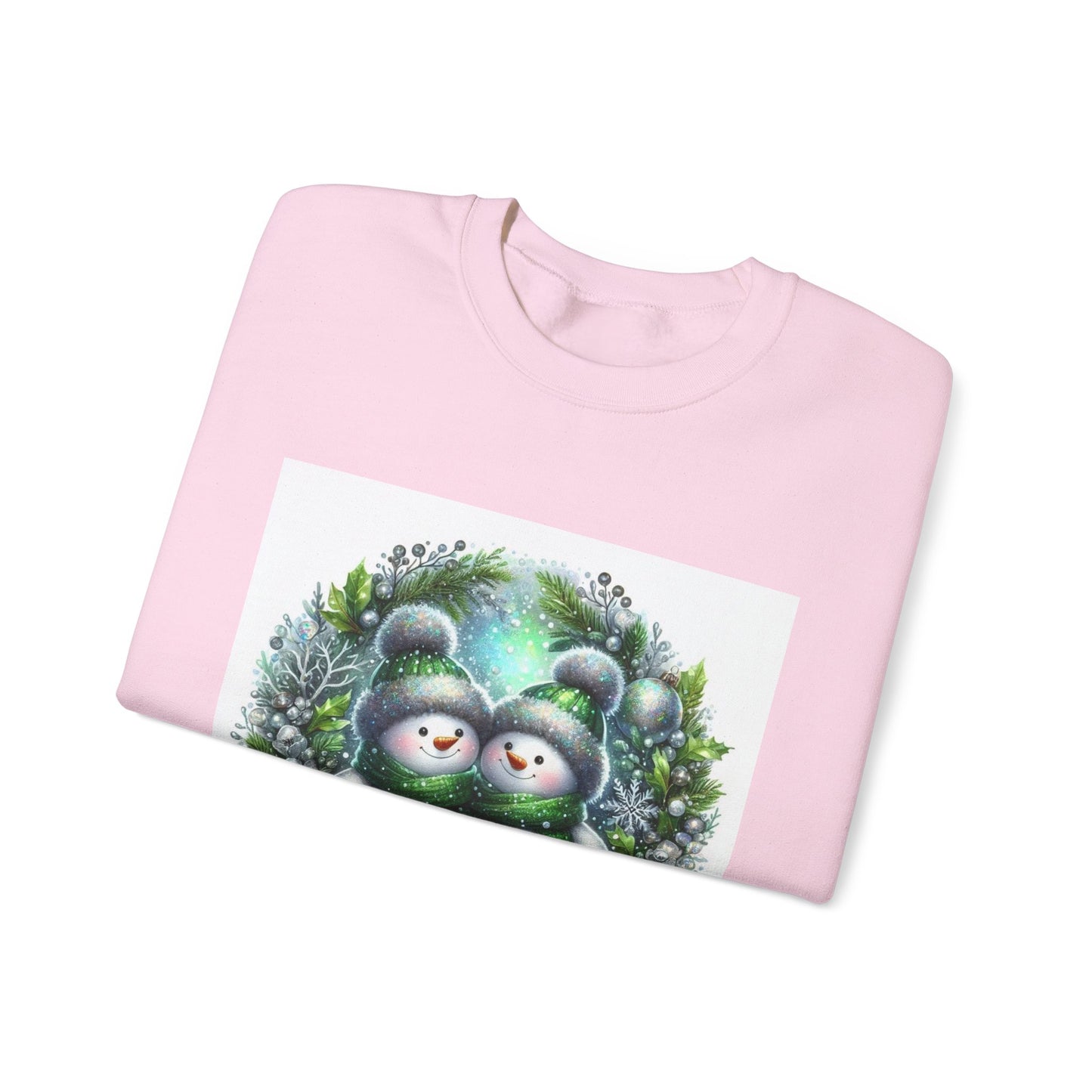 Green Snowman Unisex Heavy Blend™ Crewneck Sweatshirt