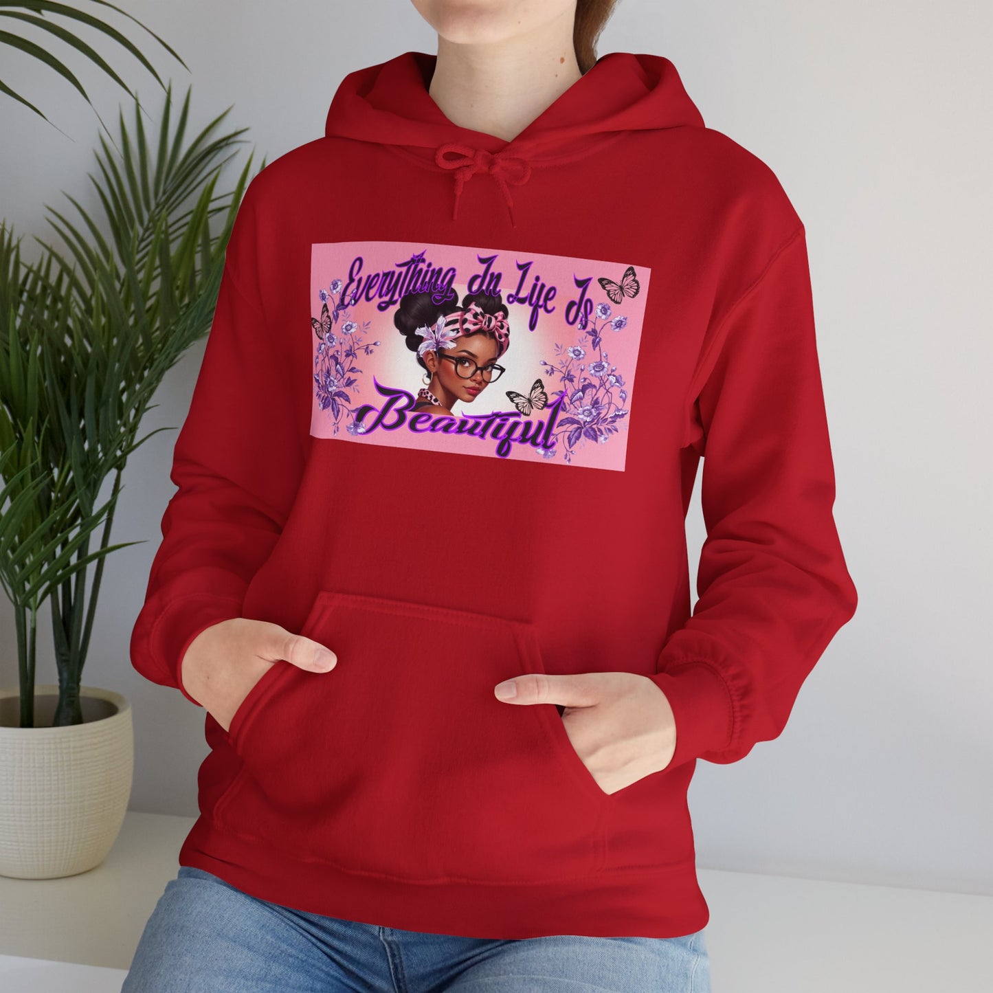 Everything In Life Is Beautiful Heavy Blend™ Hooded Sweatshirt