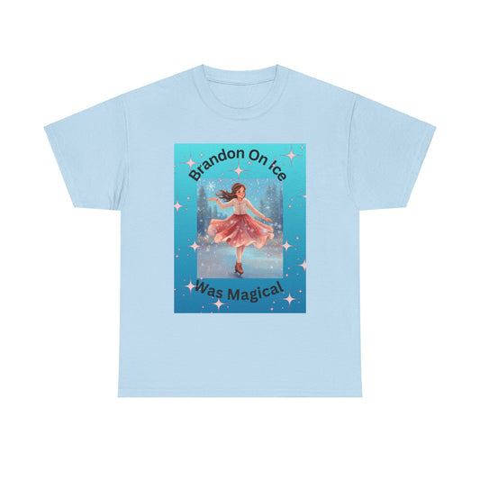 Brandon on ice 2 Unisex Heavy Cotton Tee