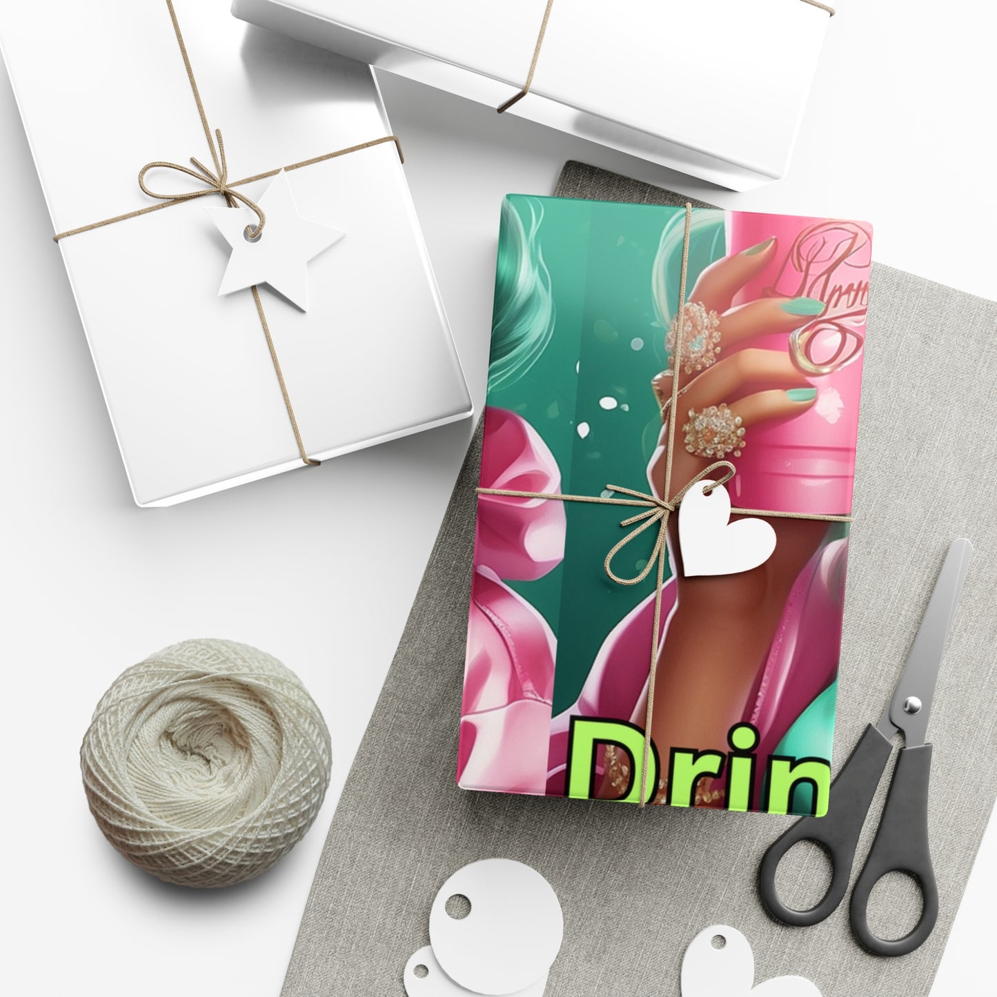 Naughty Girls Drink Frappe Gift Wrap Papers