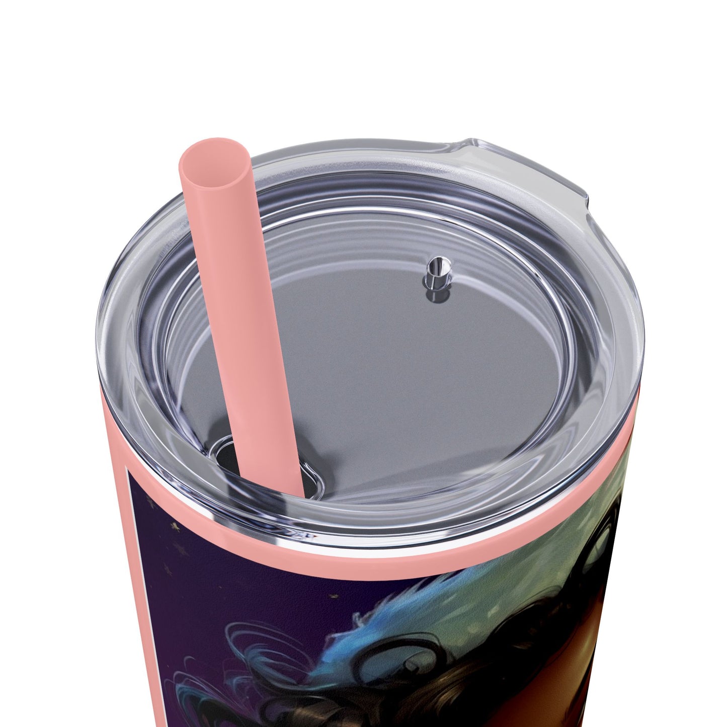 Merry Christmas Skinny Tumbler with Straw, 20oz