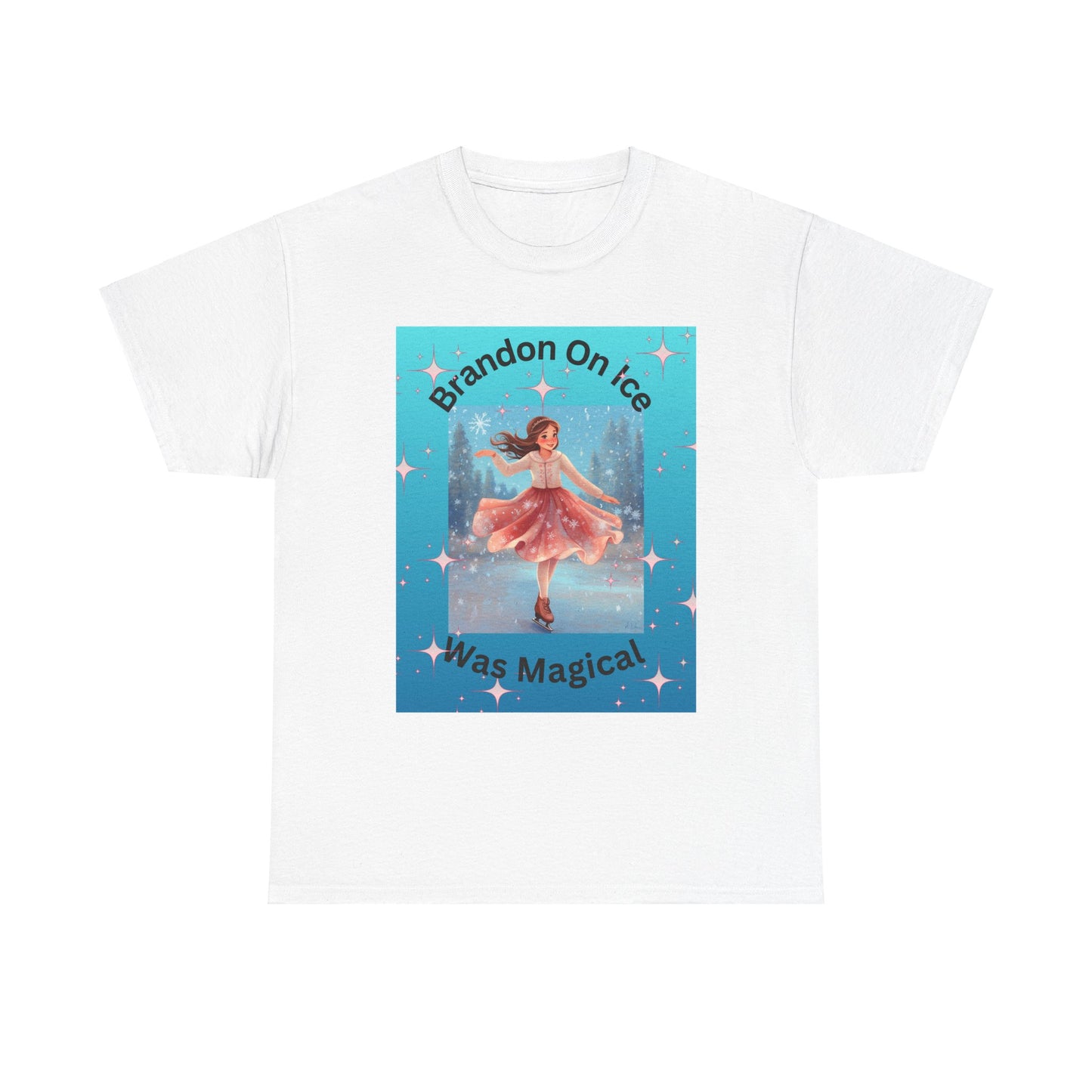 Brandon on ice 2 Unisex Heavy Cotton Tee