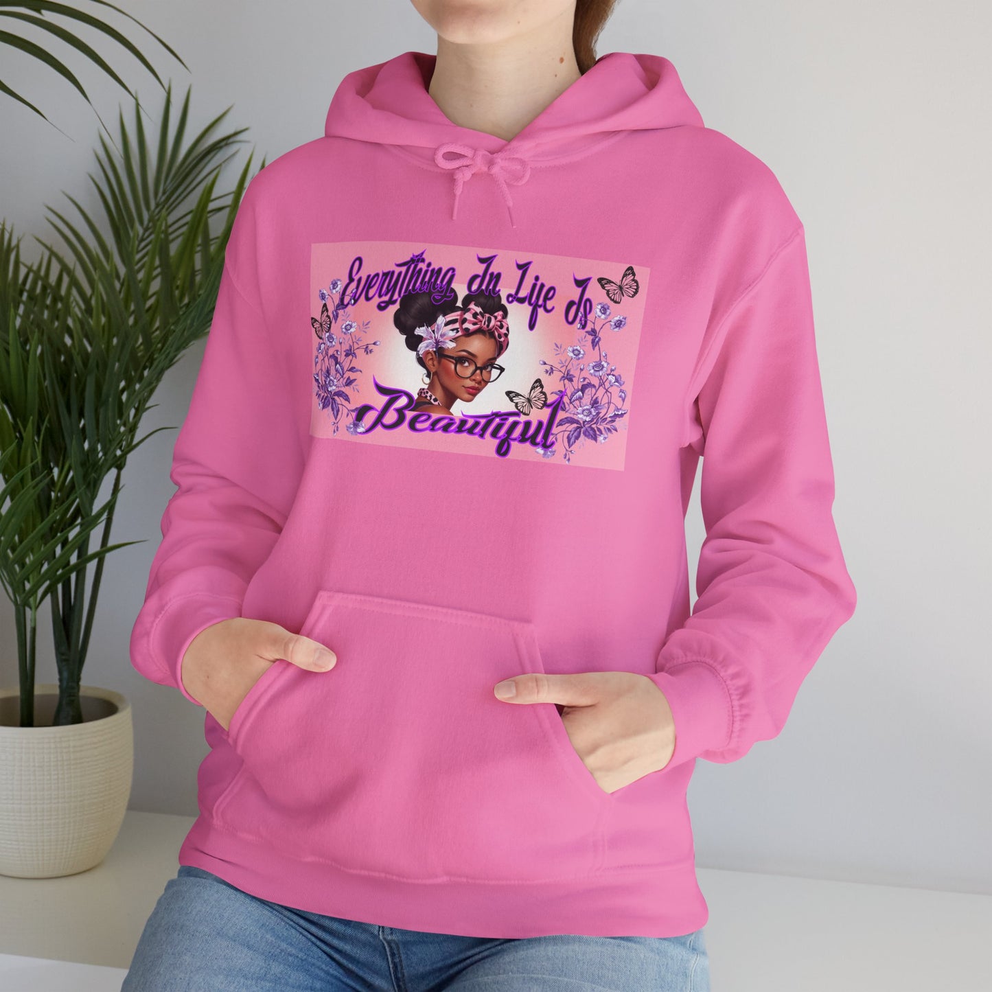 Everything In Life Is Beautiful Heavy Blend™ Hooded Sweatshirt