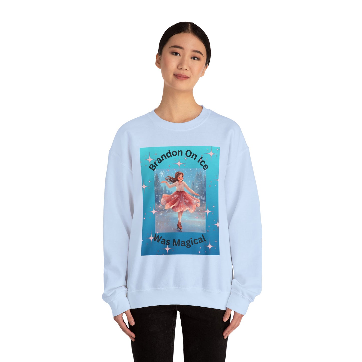 Brandon on ice 2 Unisex Heavy Blend™ Crewneck Sweatshirt