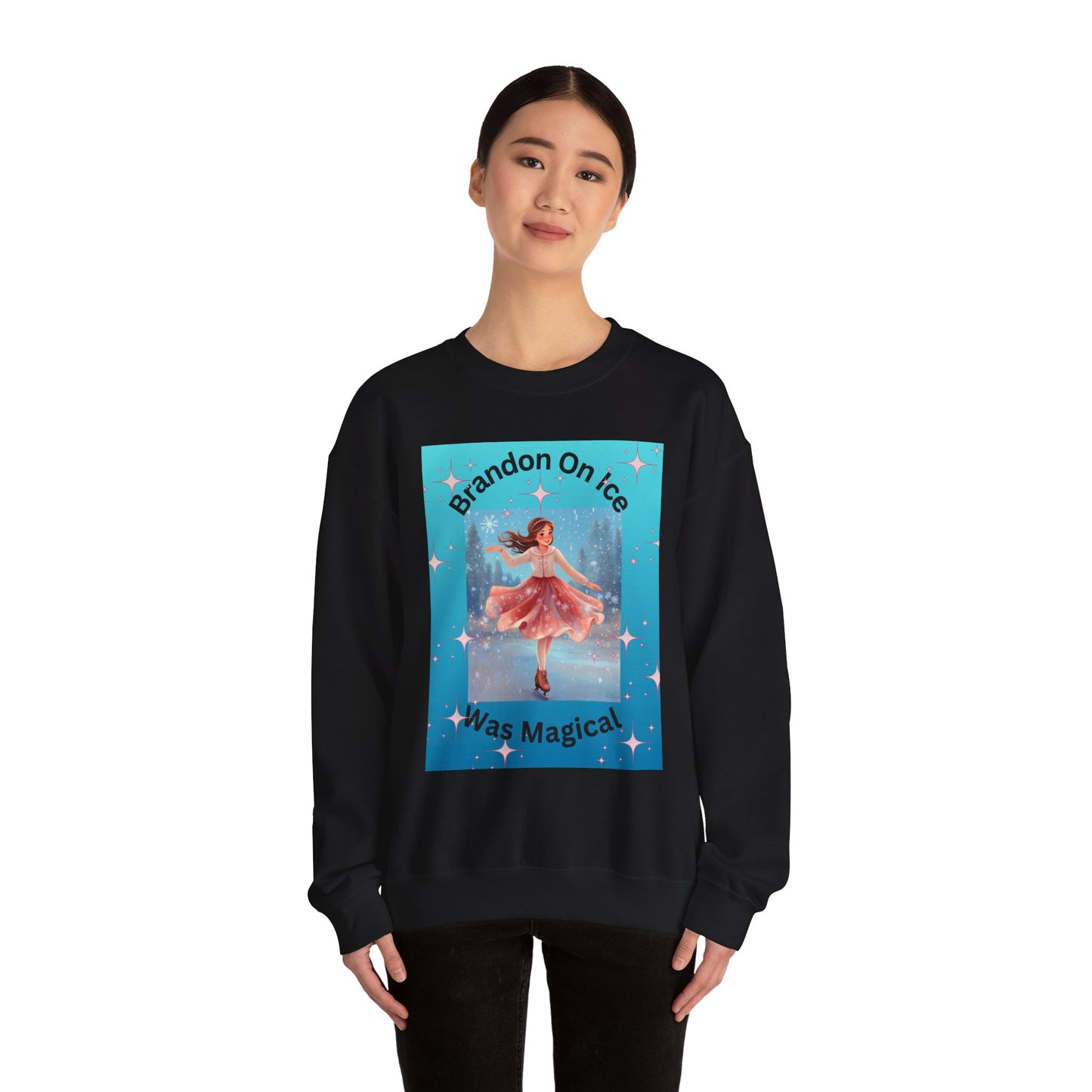 Brandon on ice 2 Unisex Heavy Blend™ Crewneck Sweatshirt