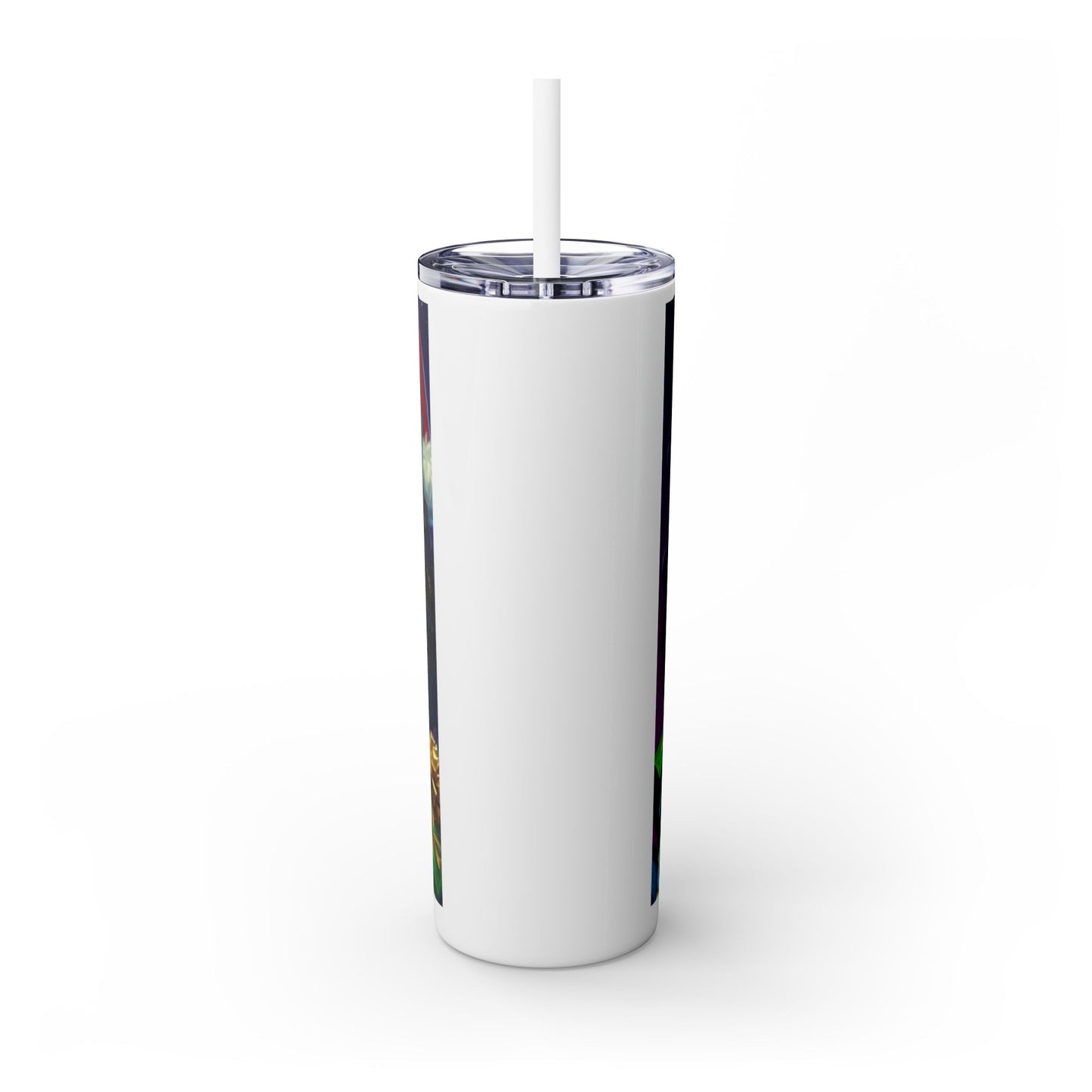 Merry Christmas Skinny Tumbler with Straw, 20oz