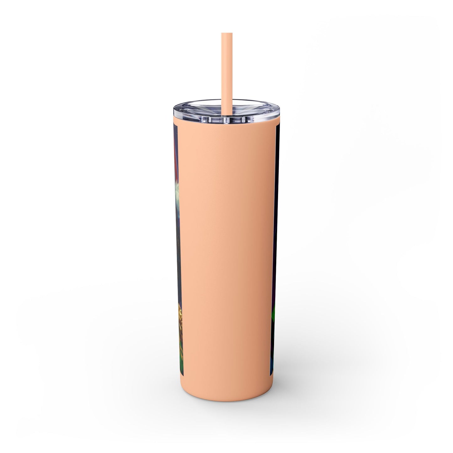 Merry Christmas Skinny Tumbler with Straw, 20oz