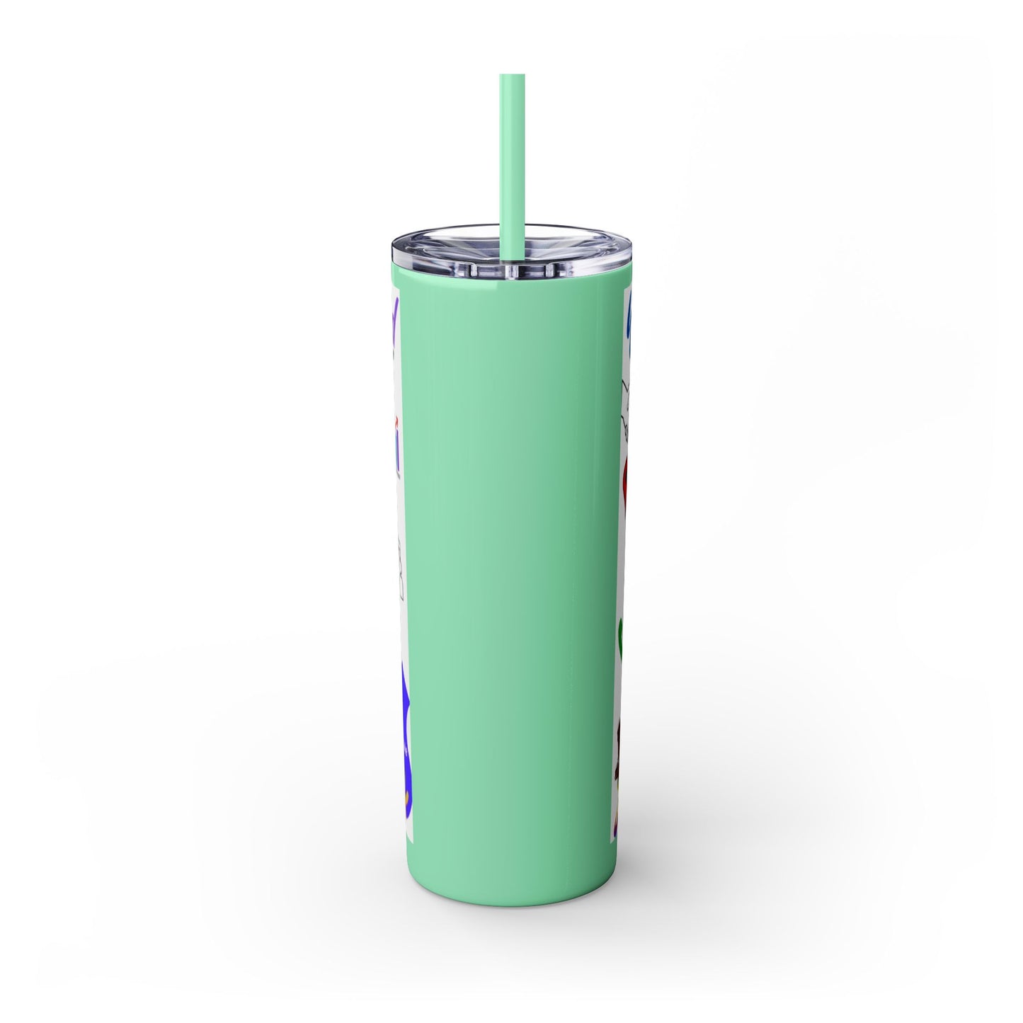 Social Worker Skinny Tumbler with Straw, 20oz