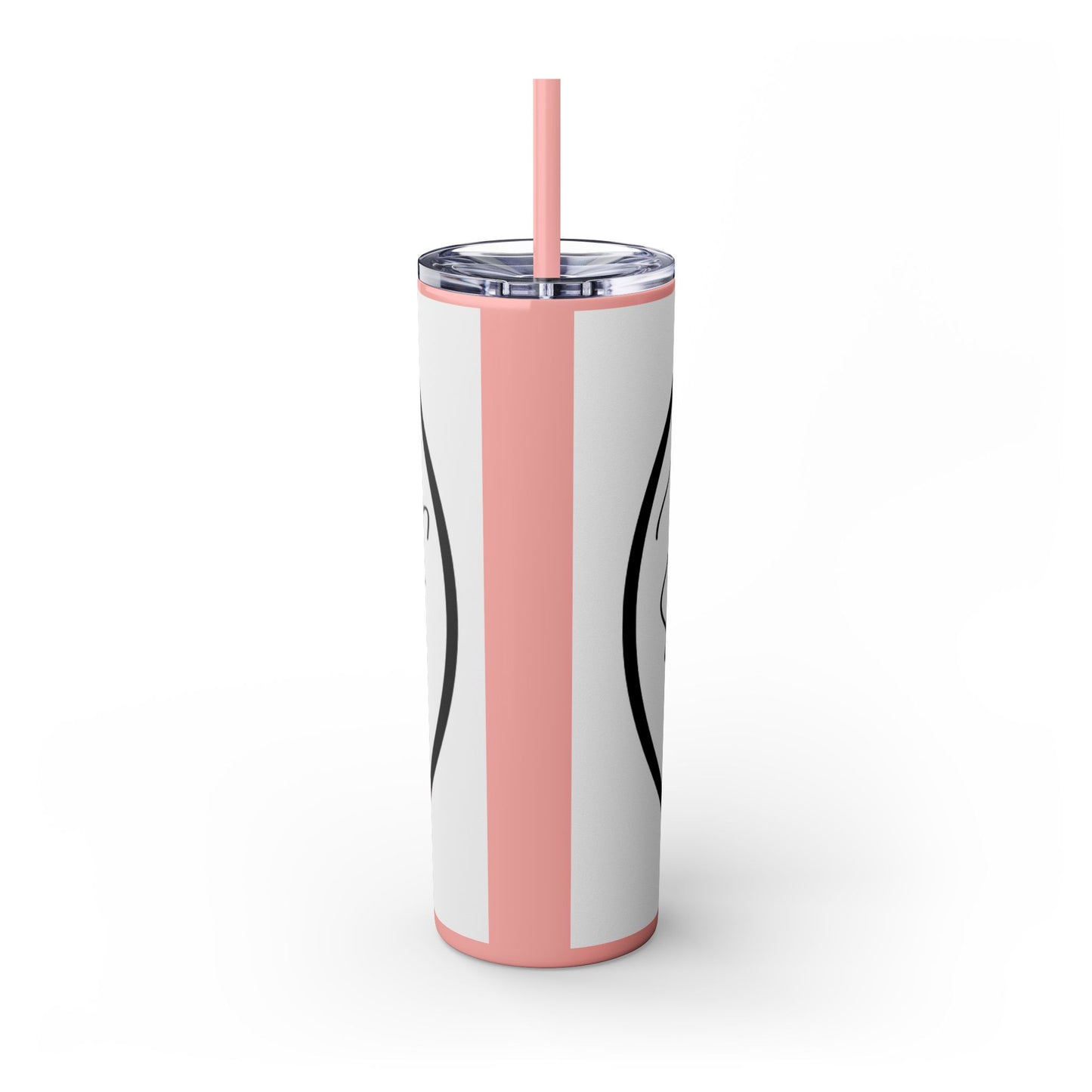 Milliardarious Logo Skinny Tumbler with Straw, 20oz