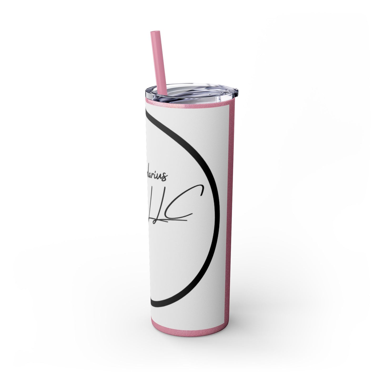 Milliardarious Logo Skinny Tumbler with Straw, 20oz