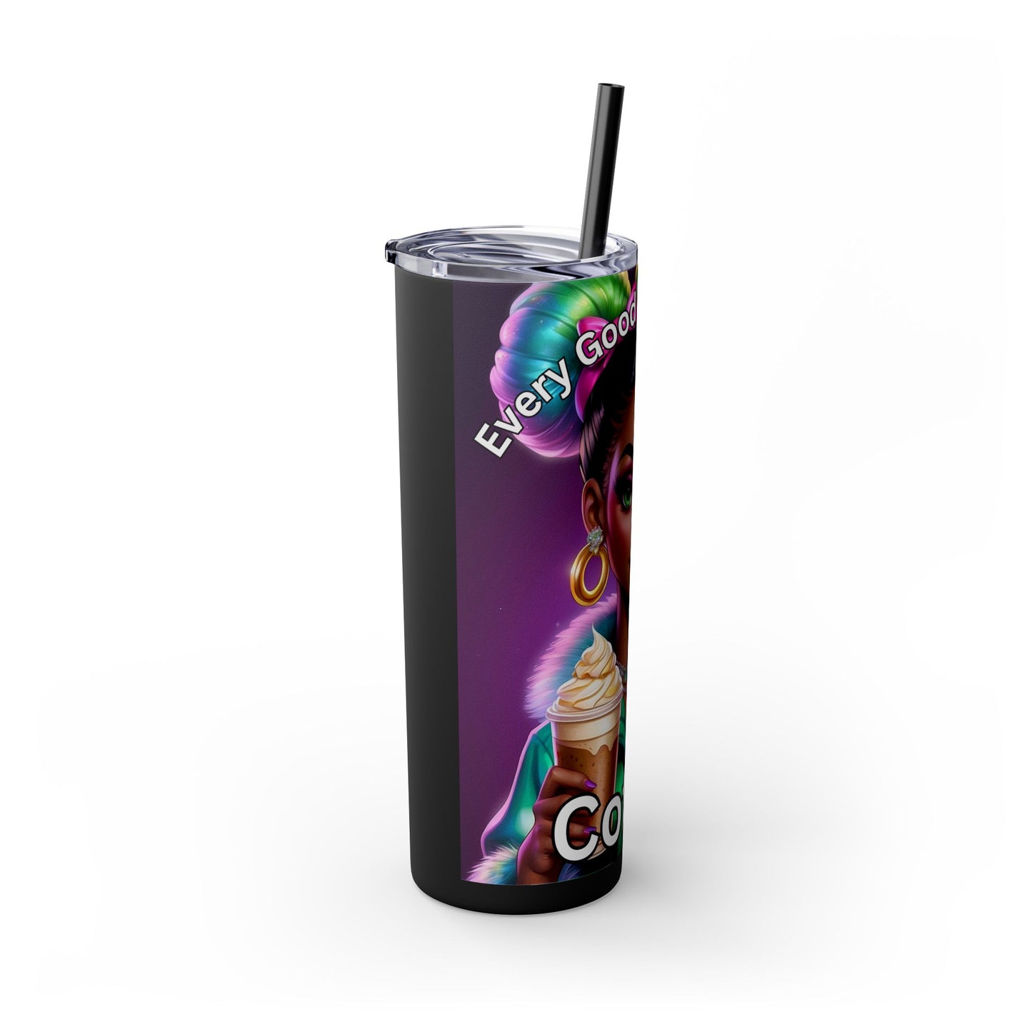 Skinny Tumbler with Straw, 20oz