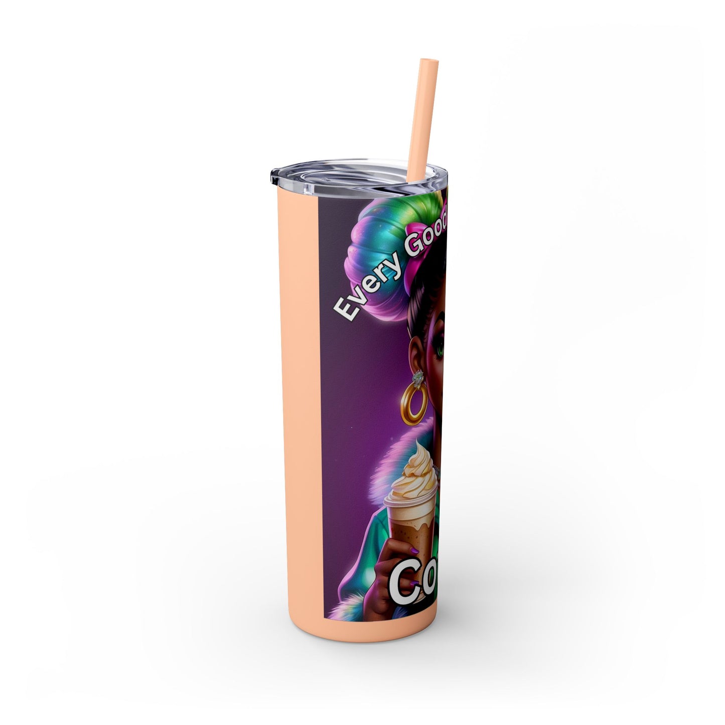 Skinny Tumbler with Straw, 20oz