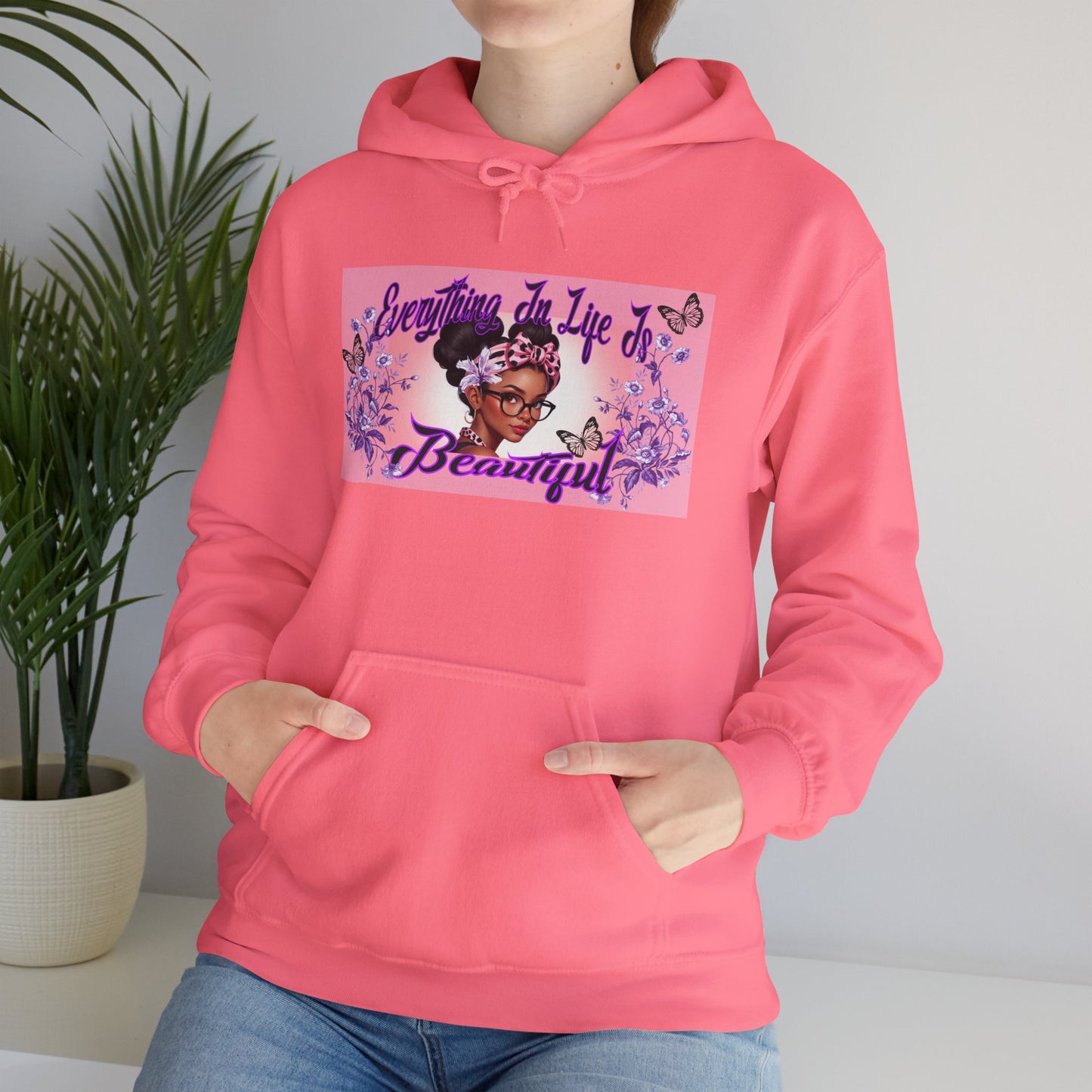 Everything In Life Is Beautiful Heavy Blend™ Hooded Sweatshirt