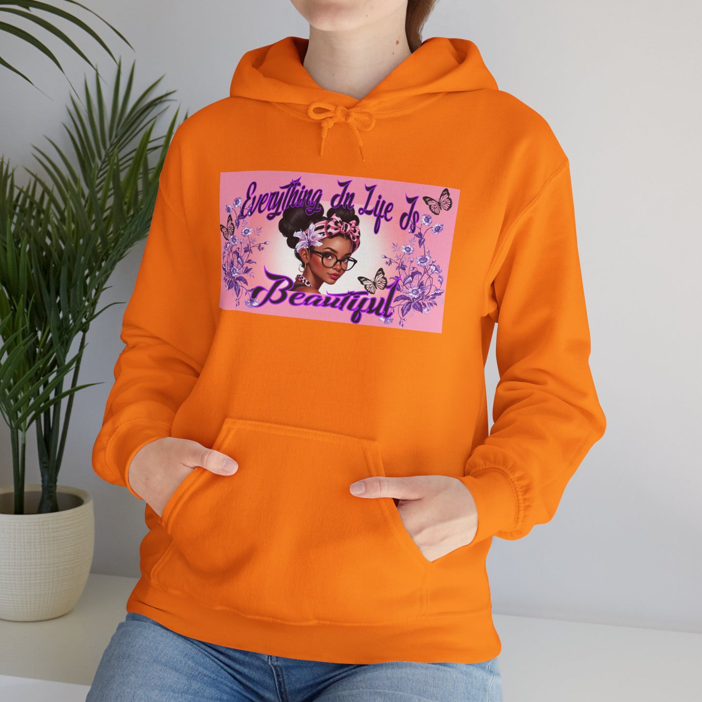 Everything In Life Is Beautiful Heavy Blend™ Hooded Sweatshirt