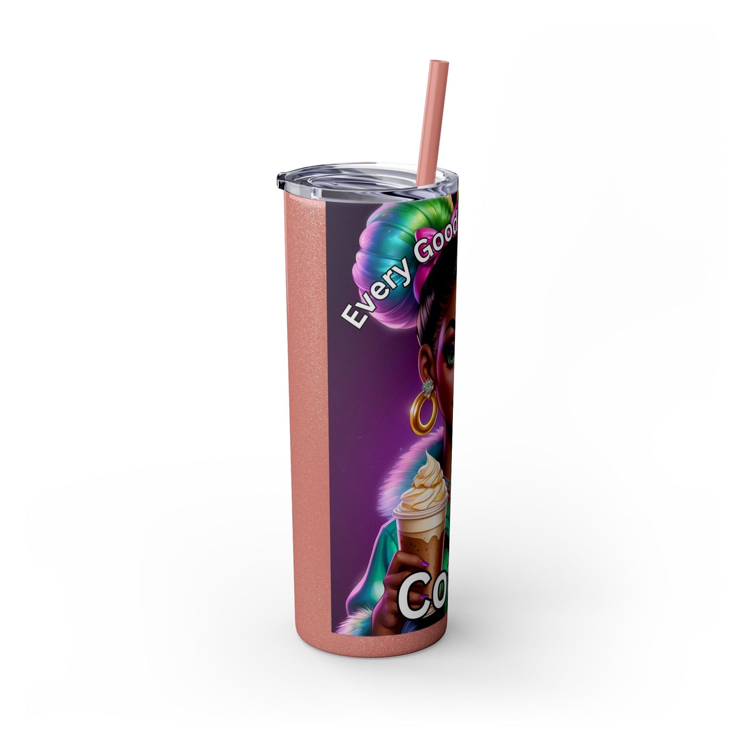 Skinny Tumbler with Straw, 20oz