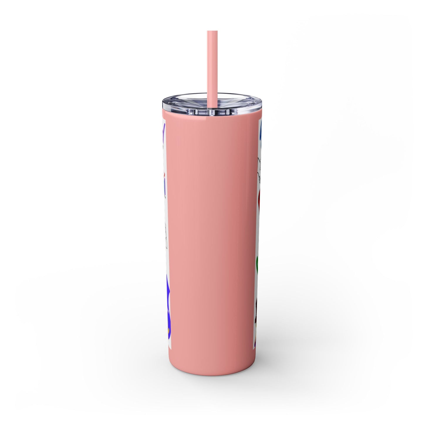 Social Worker Skinny Tumbler with Straw, 20oz