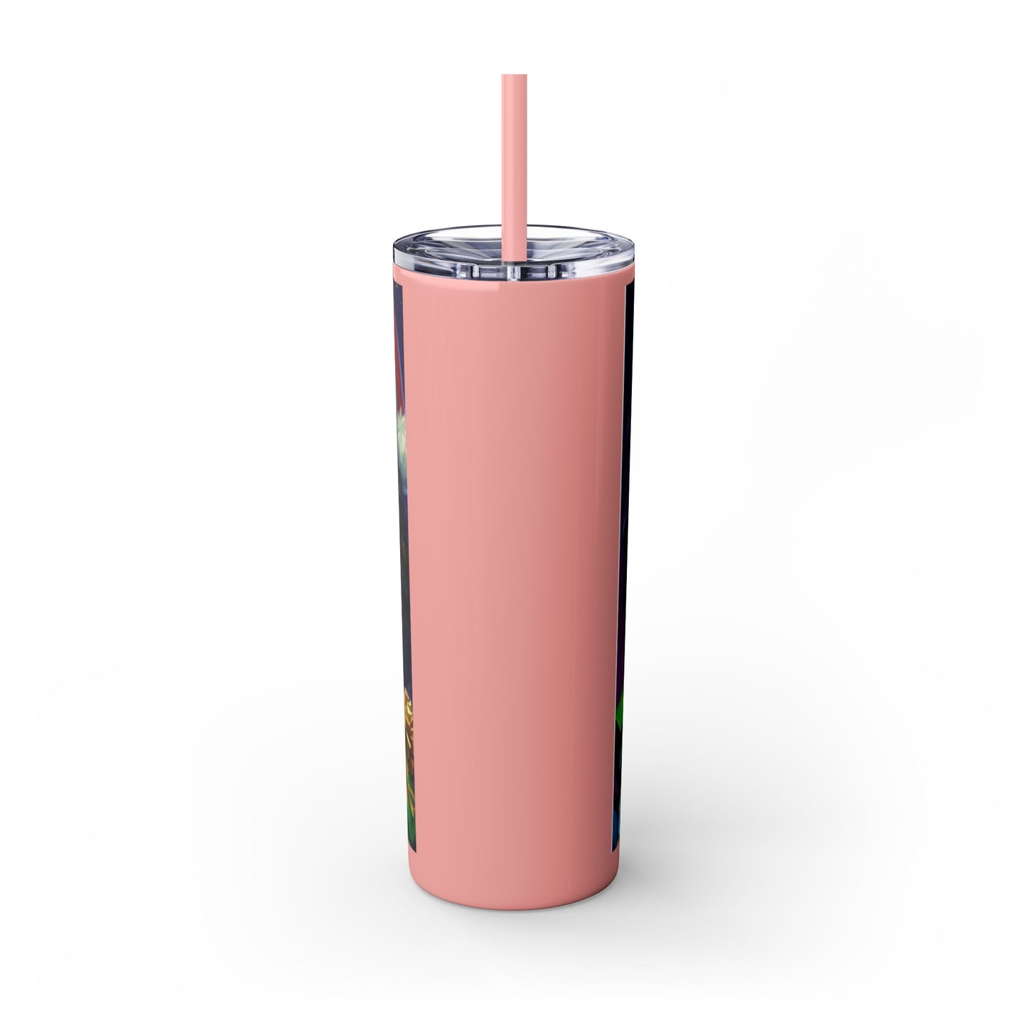 Merry Christmas Skinny Tumbler with Straw, 20oz