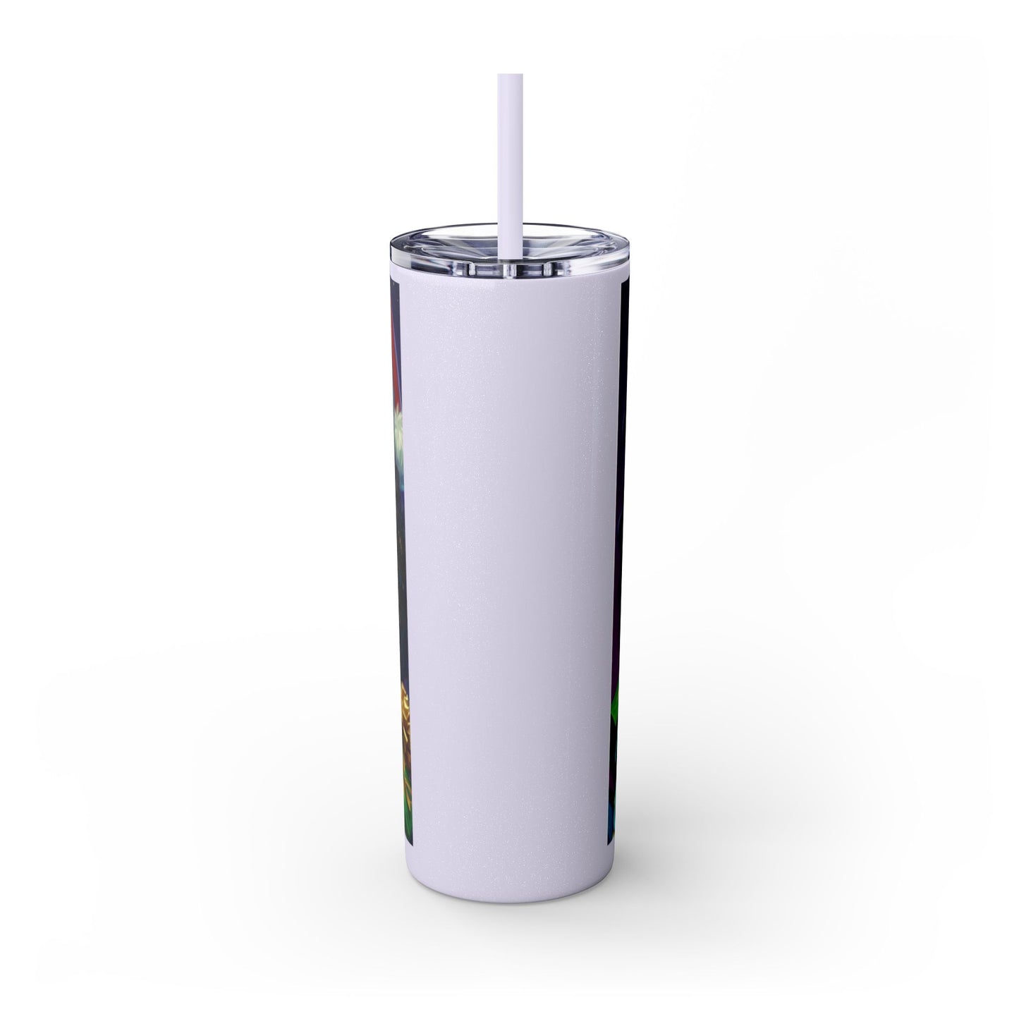 Merry Christmas Skinny Tumbler with Straw, 20oz