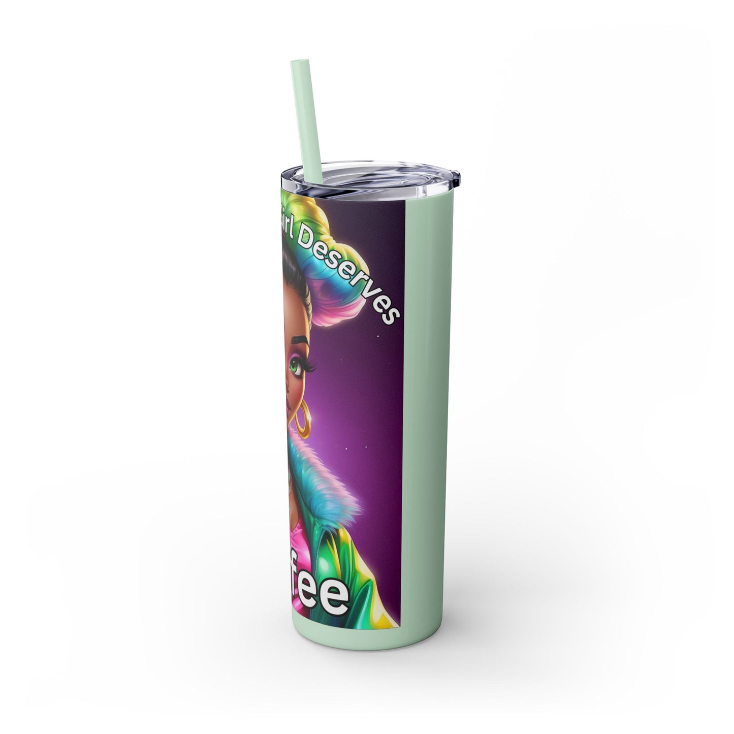 Skinny Tumbler with Straw, 20oz