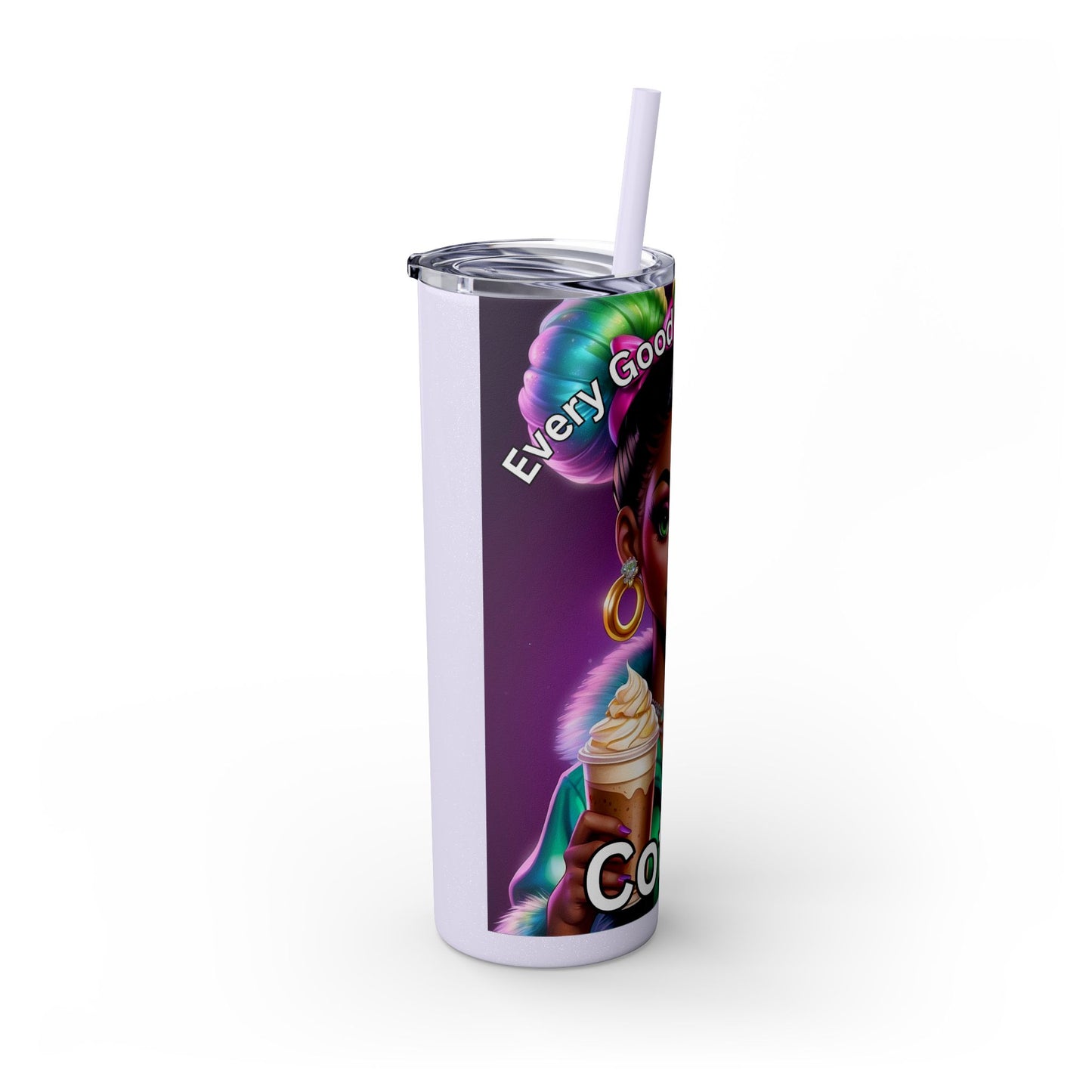 Skinny Tumbler with Straw, 20oz