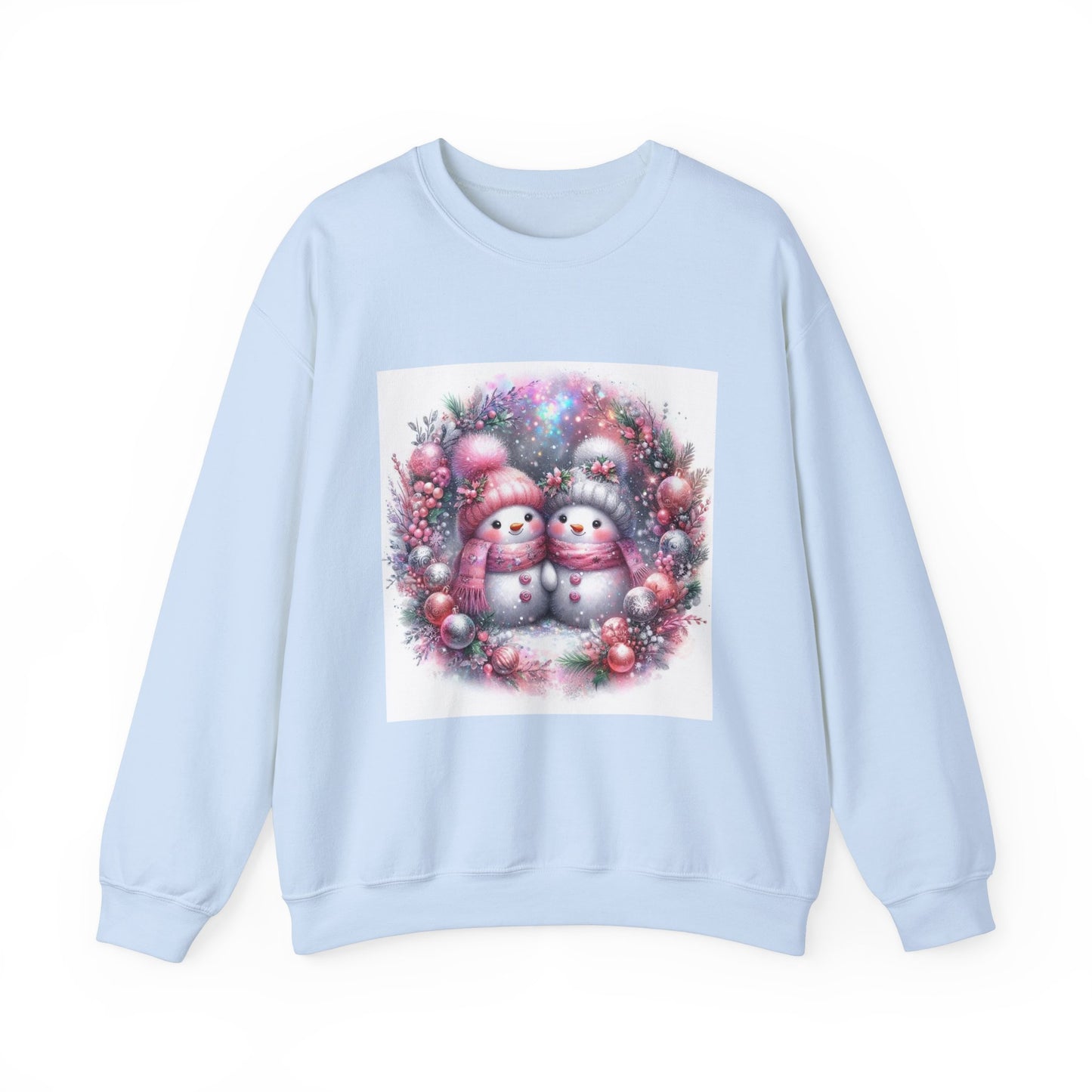 Pink Snowman Unisex Heavy Blend™ Crewneck Sweatshirt