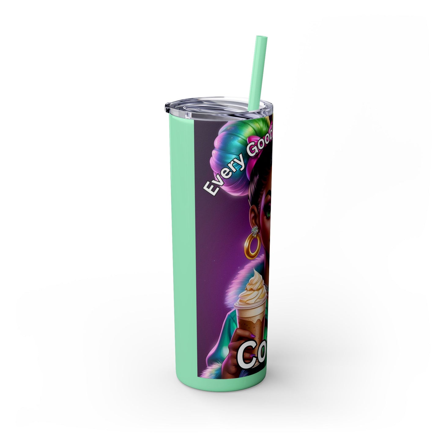 Skinny Tumbler with Straw, 20oz