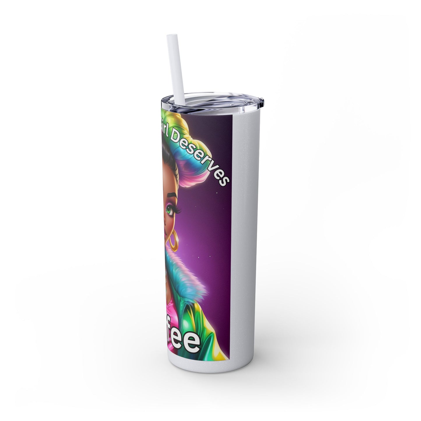 Skinny Tumbler with Straw, 20oz