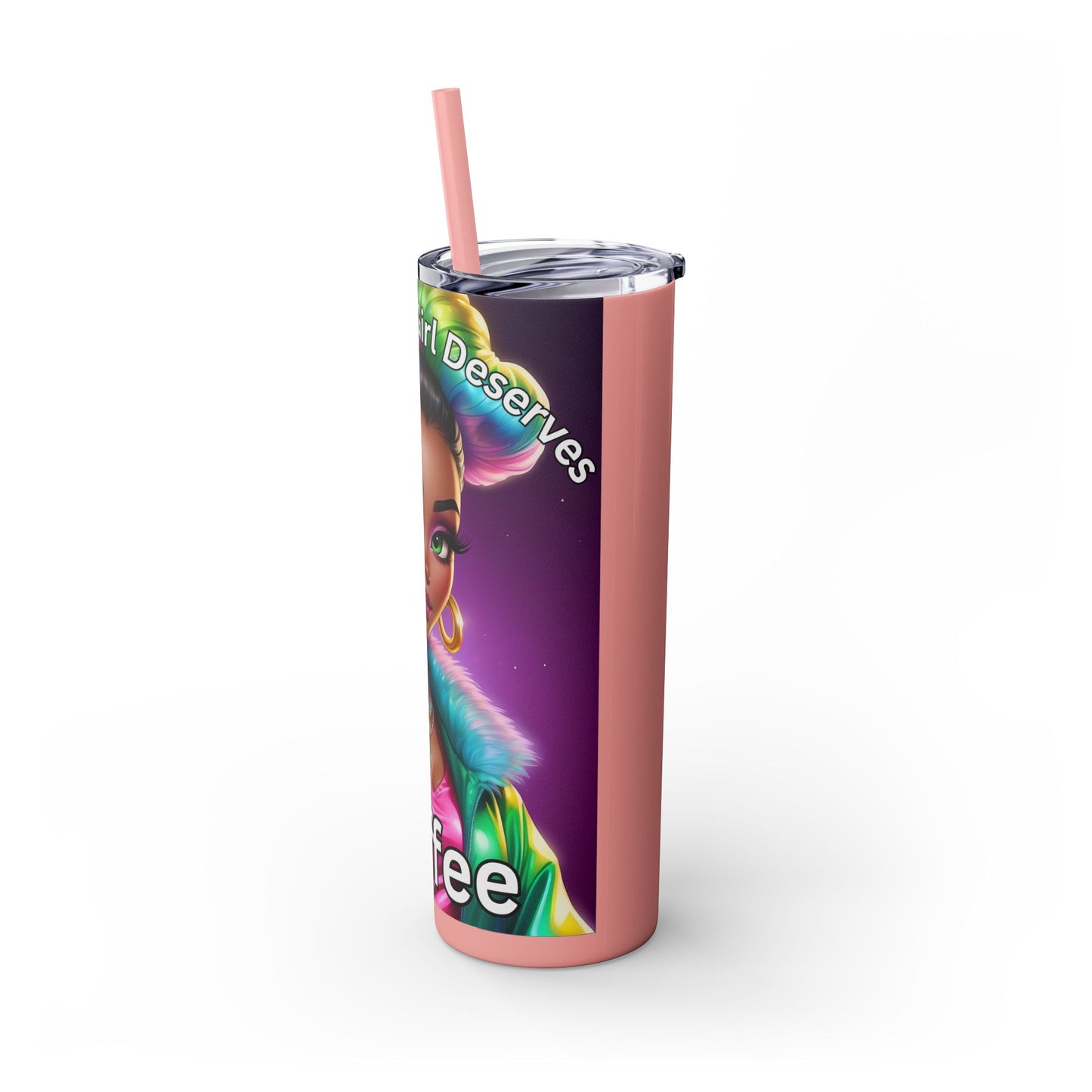 Skinny Tumbler with Straw, 20oz