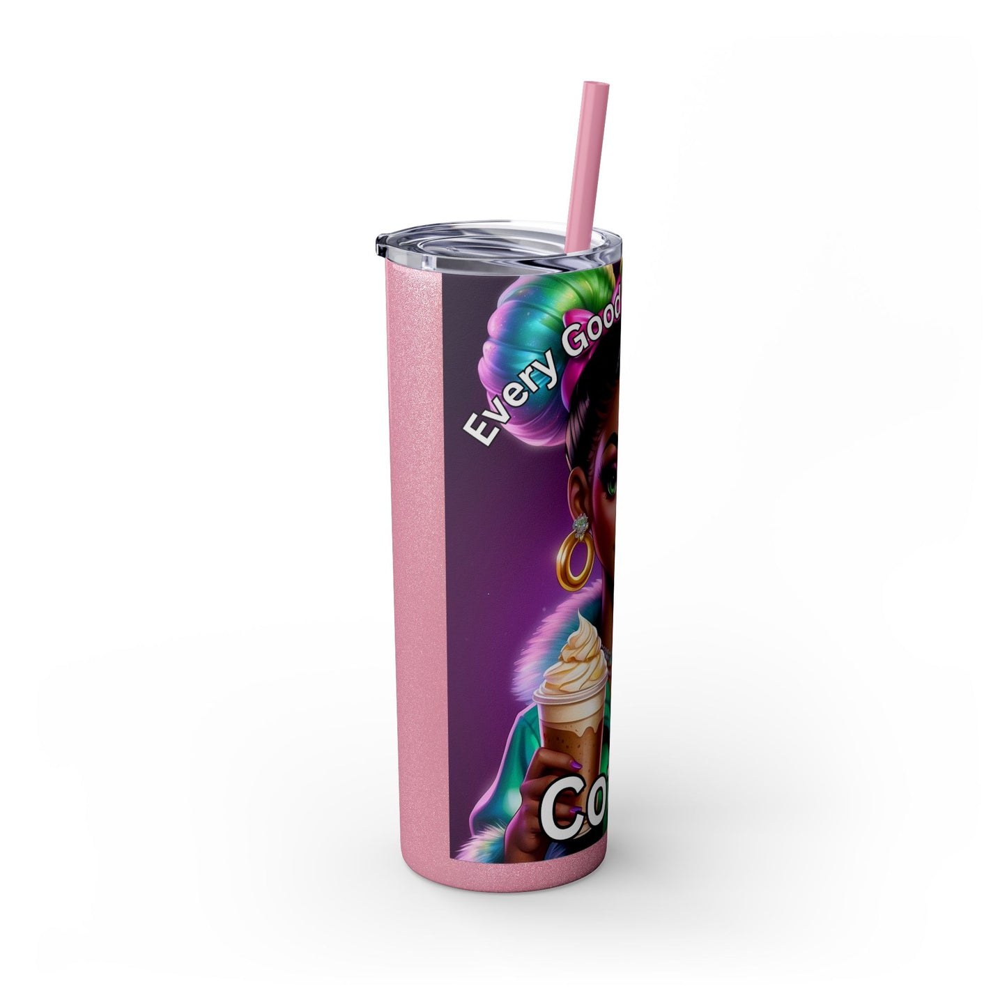 Skinny Tumbler with Straw, 20oz