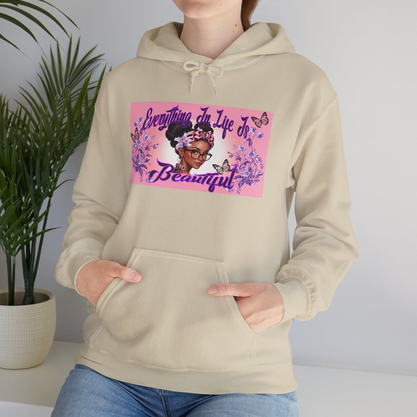 Everything In Life Is Beautiful Heavy Blend™ Hooded Sweatshirt