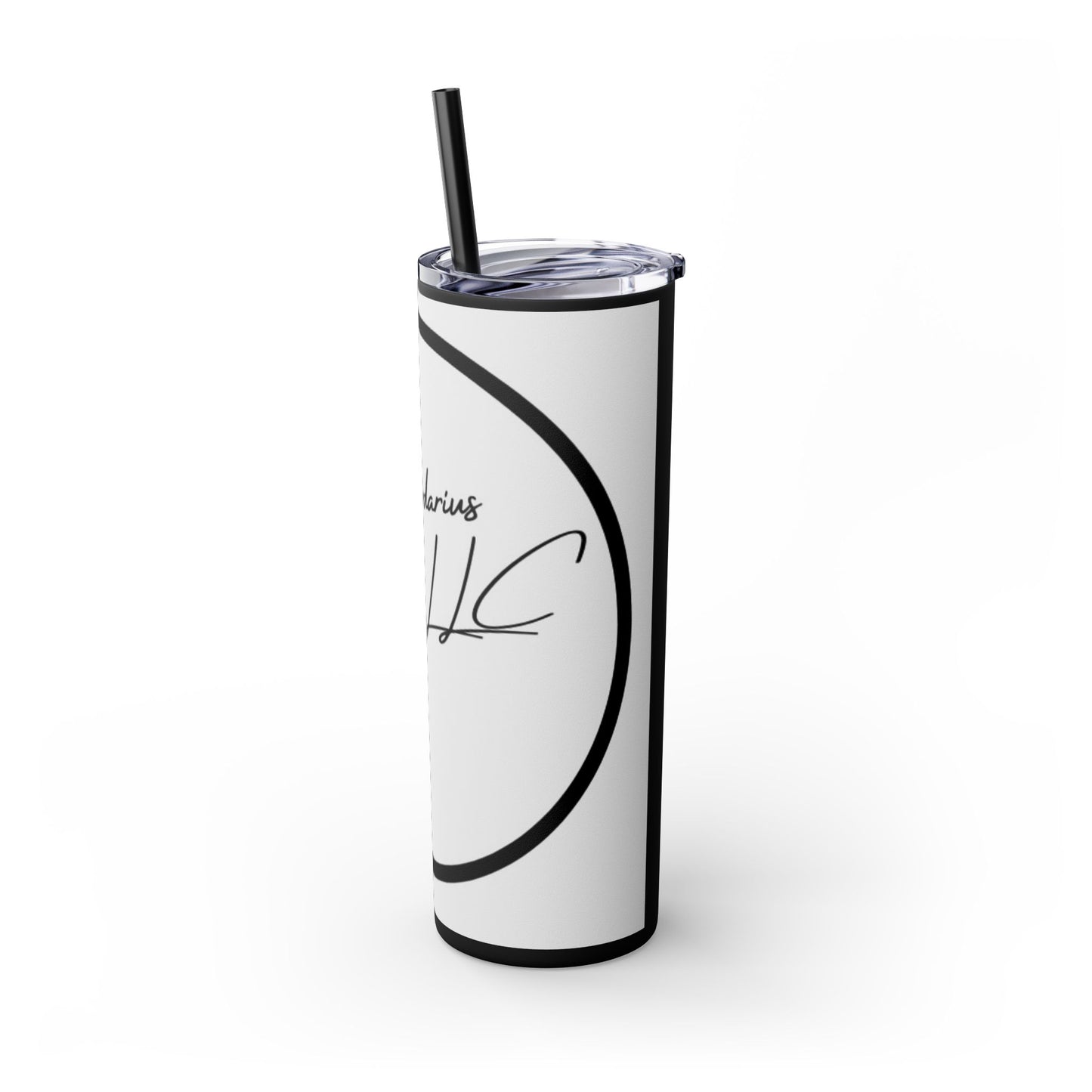 Milliardarious Logo Skinny Tumbler with Straw, 20oz