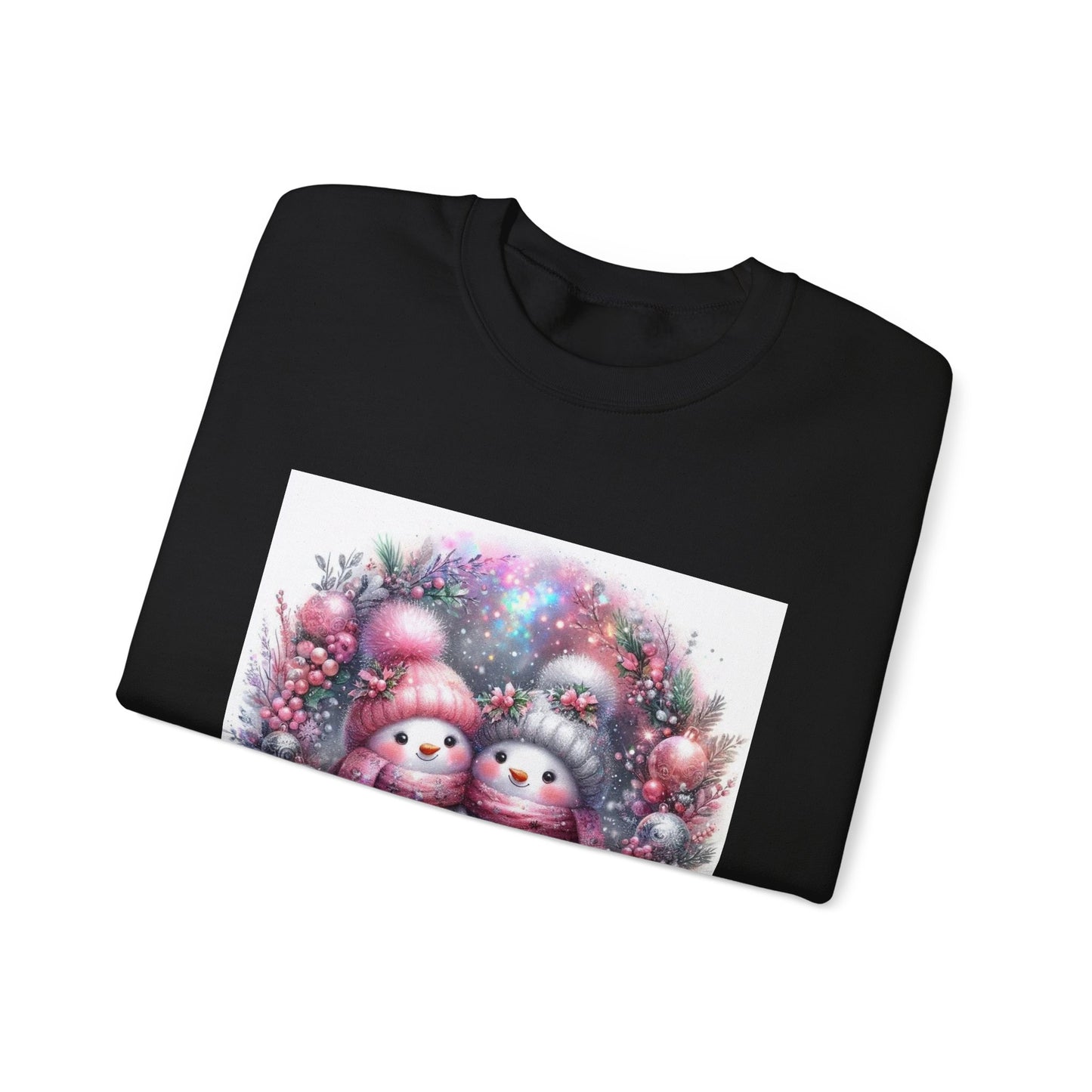 Pink Snowman Unisex Heavy Blend™ Crewneck Sweatshirt