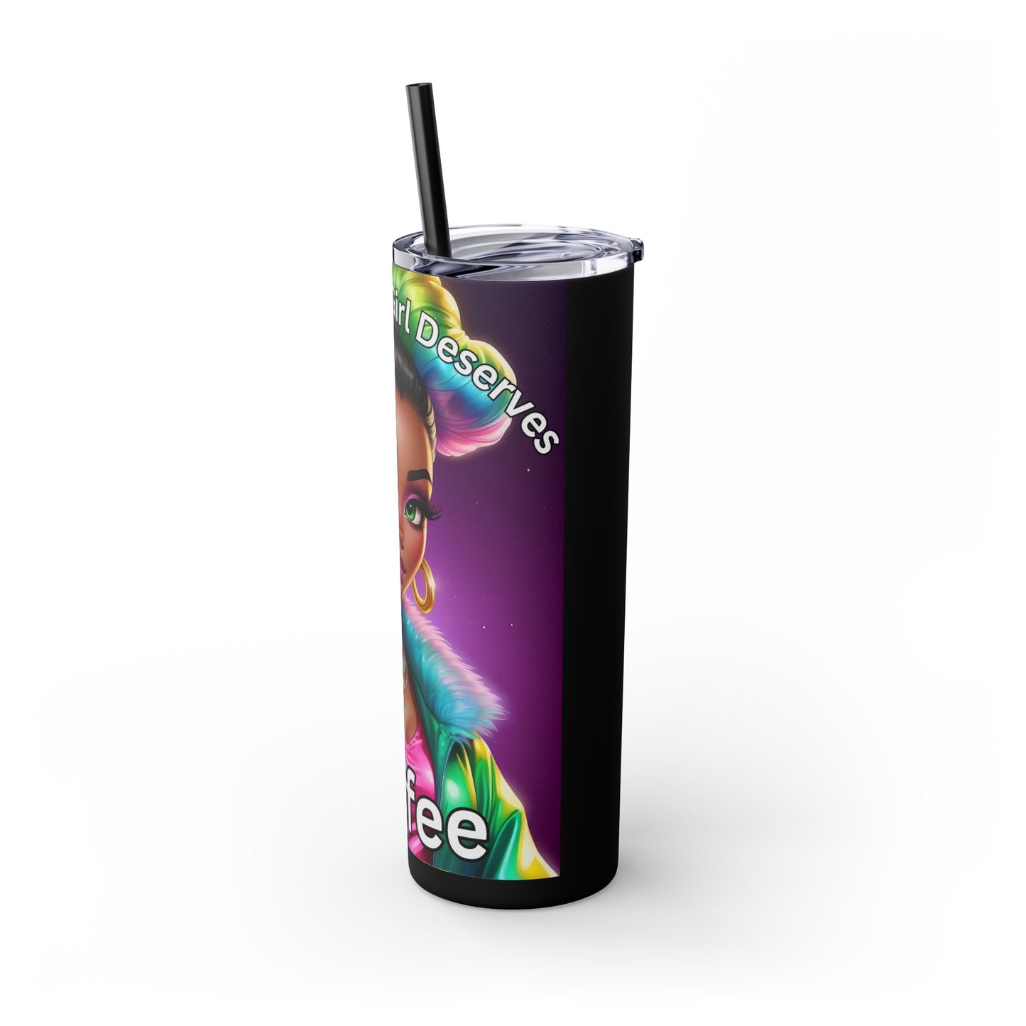 Skinny Tumbler with Straw, 20oz