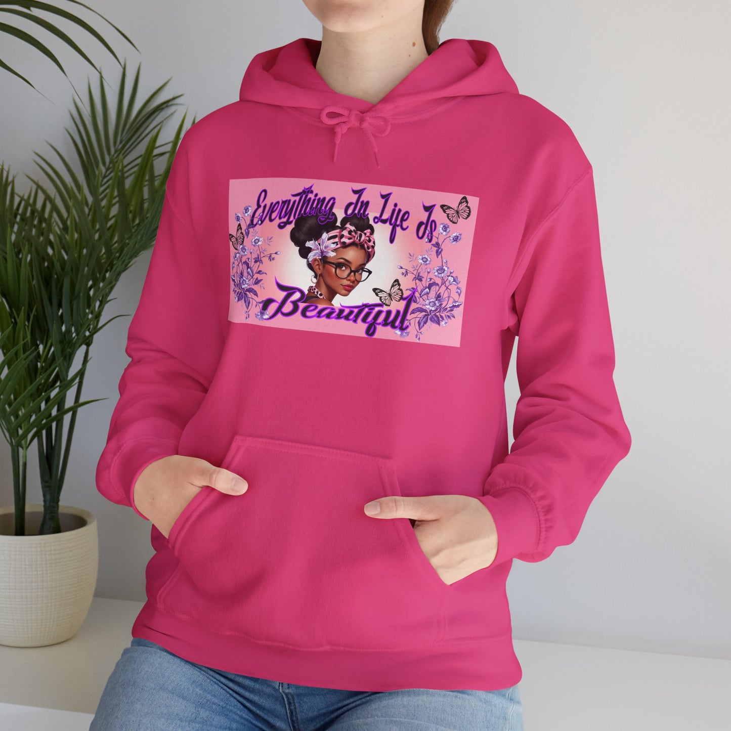 Everything In Life Is Beautiful Heavy Blend™ Hooded Sweatshirt