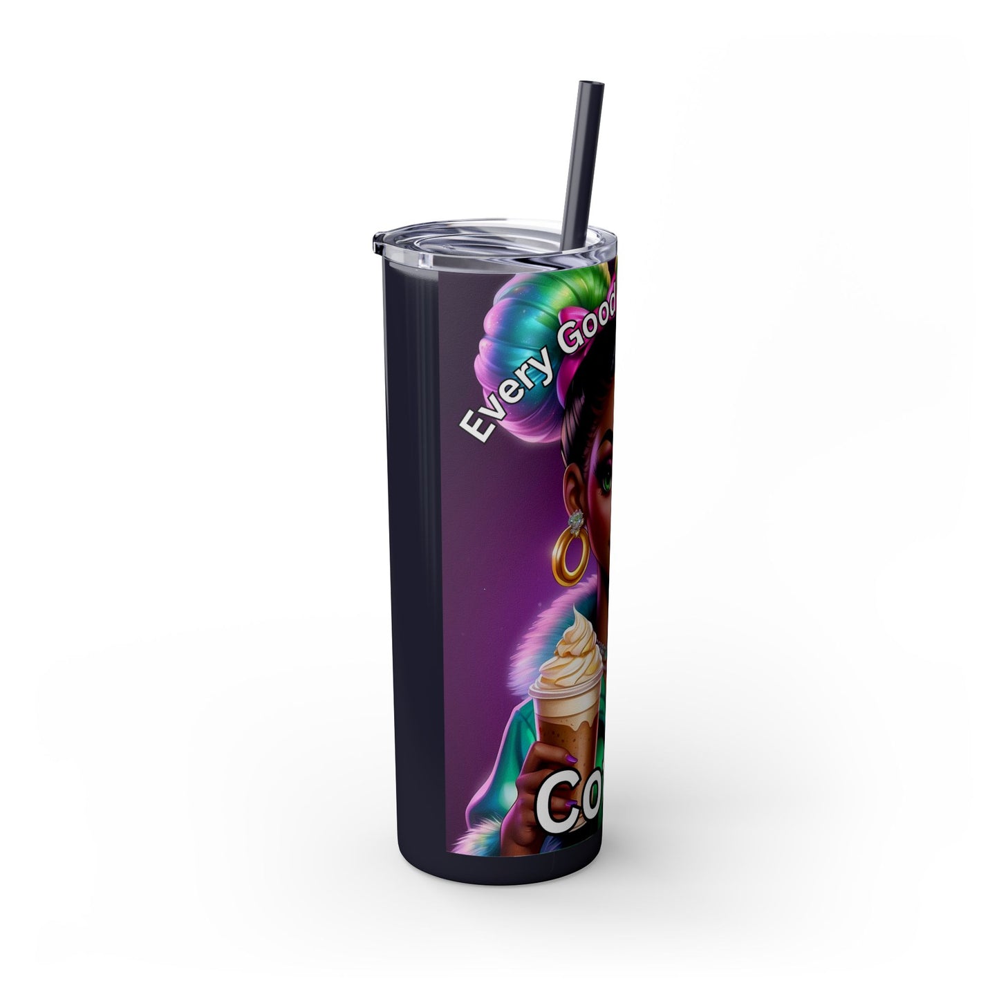 Skinny Tumbler with Straw, 20oz