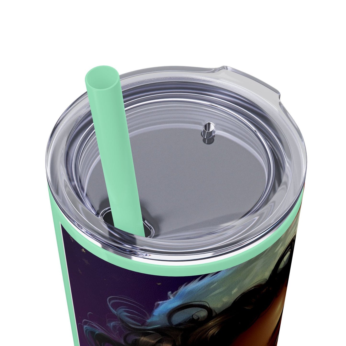 Merry Christmas Skinny Tumbler with Straw, 20oz