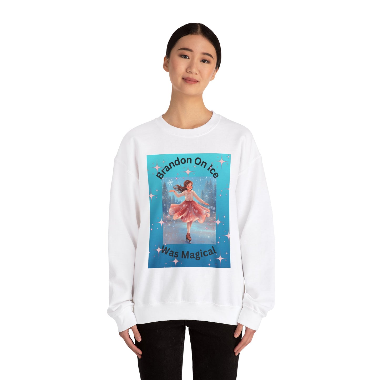 Brandon on ice 2 Unisex Heavy Blend™ Crewneck Sweatshirt