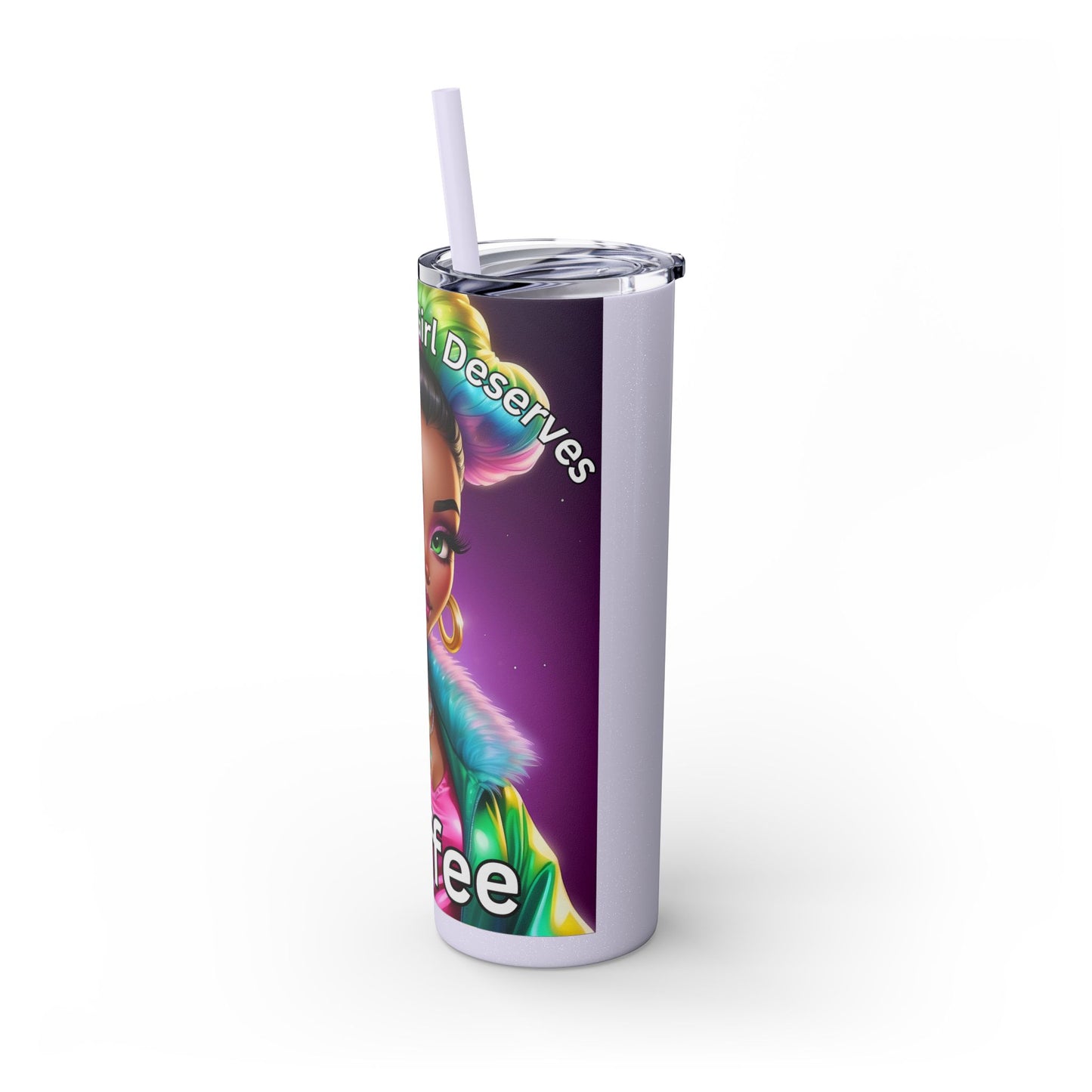 Skinny Tumbler with Straw, 20oz