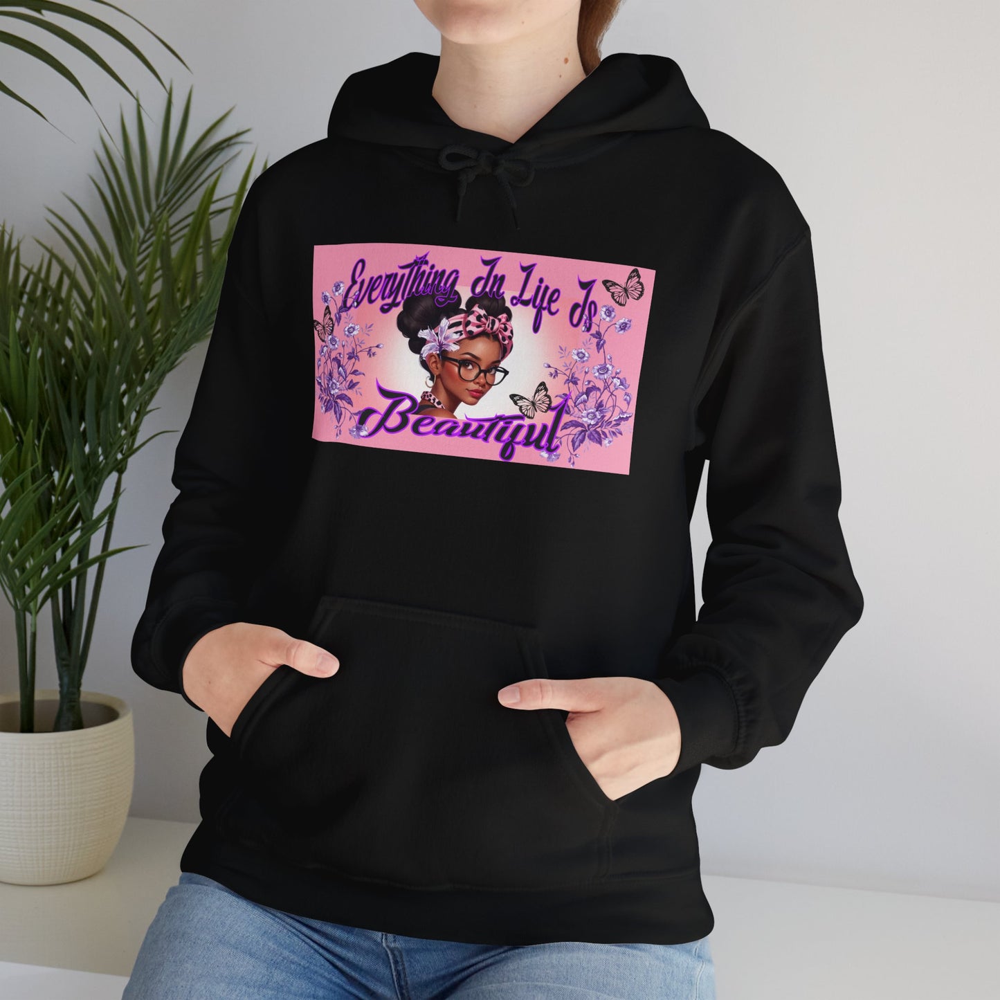 Everything In Life Is Beautiful Heavy Blend™ Hooded Sweatshirt