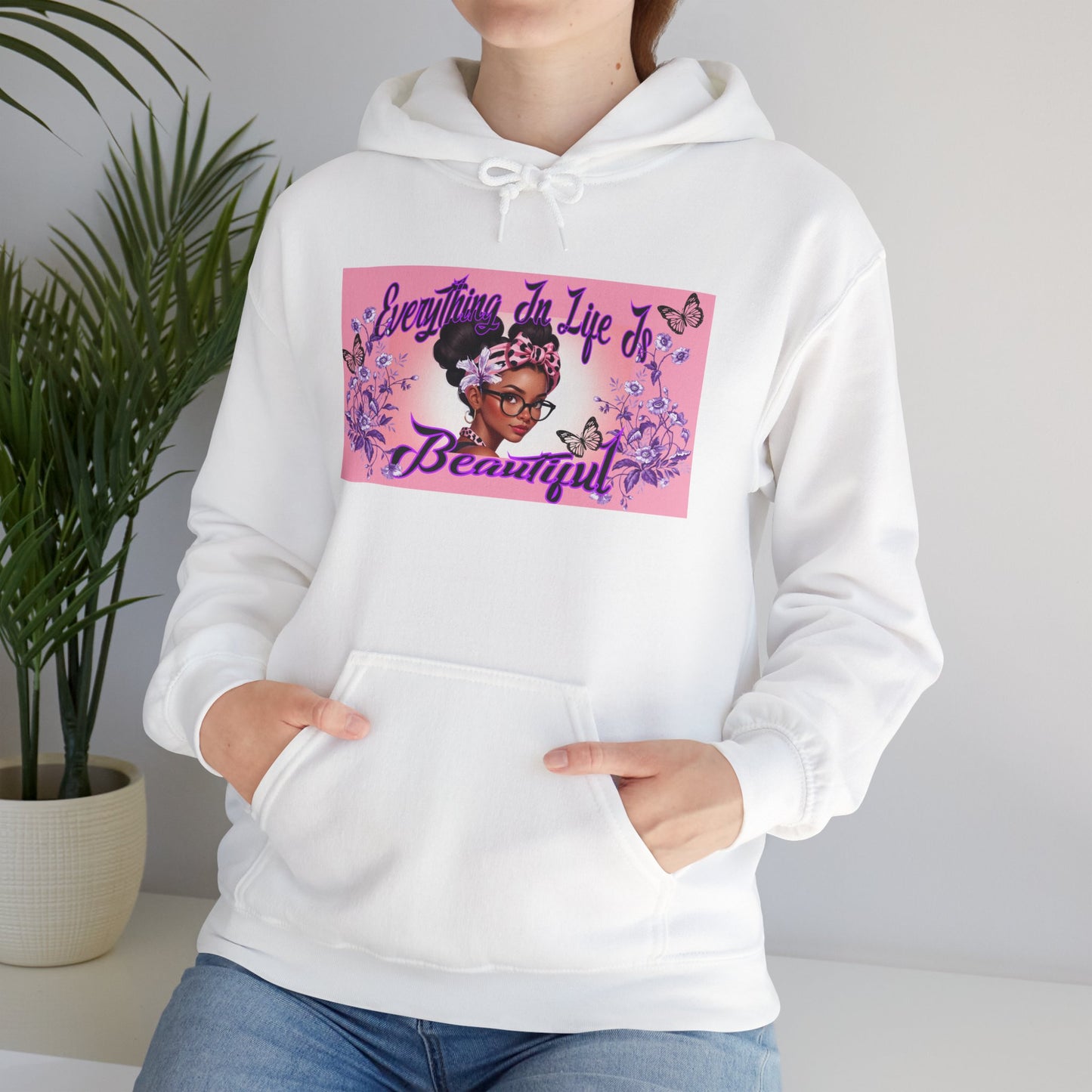 Everything In Life Is Beautiful Heavy Blend™ Hooded Sweatshirt